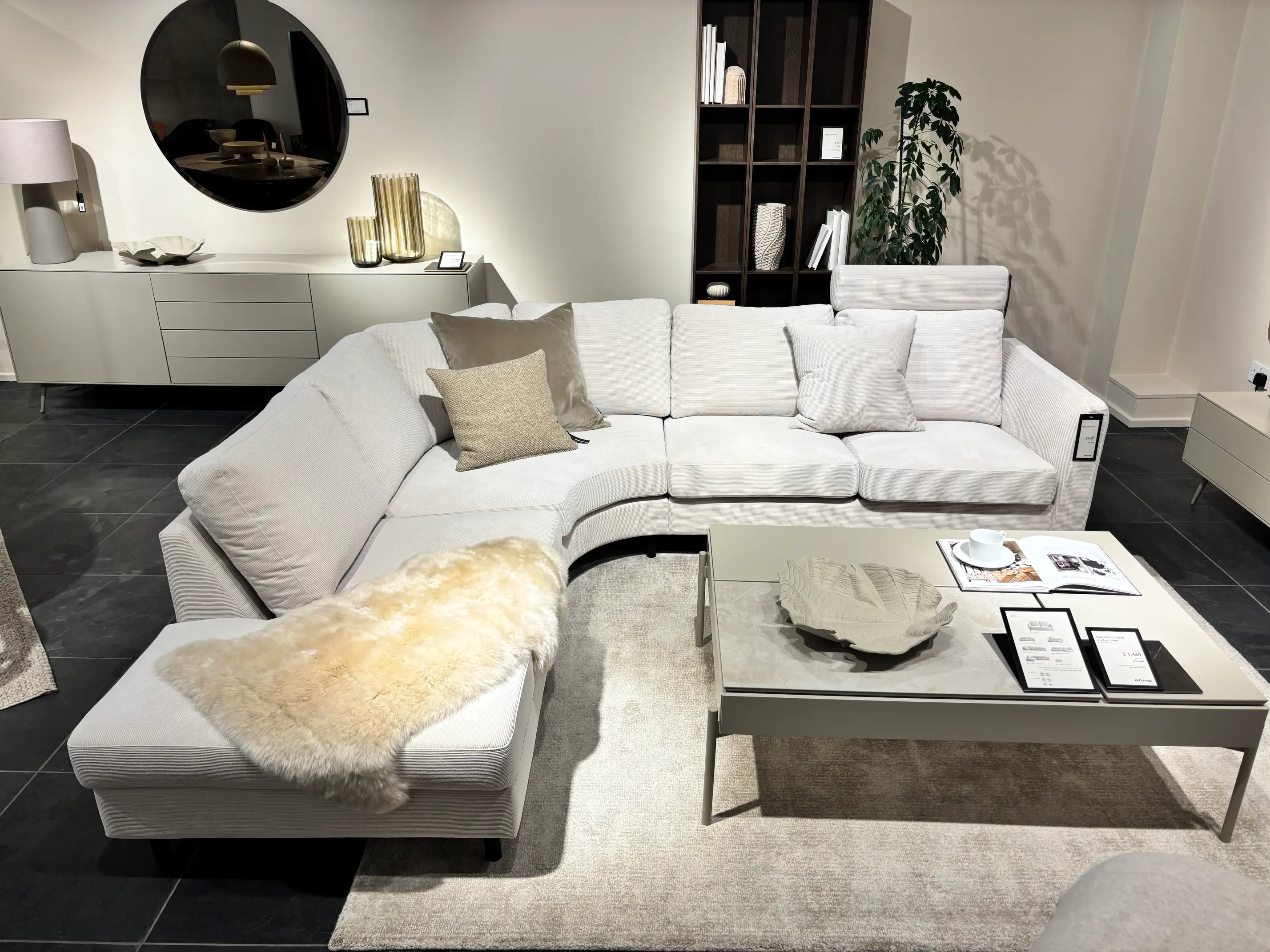 Sofas Indivi Corner sofa with Headrest - Beige Skagen Fabric