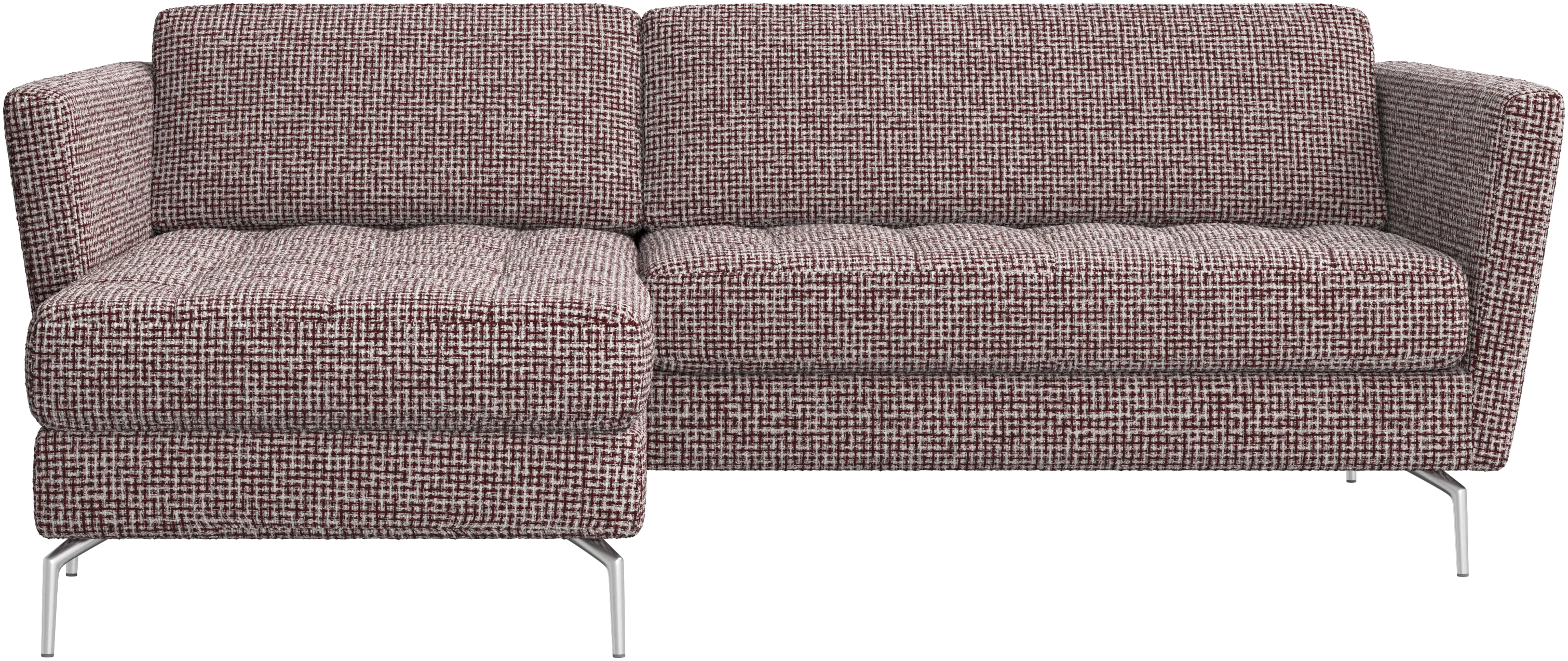 Osaka sofa with resting unit, tufted seat