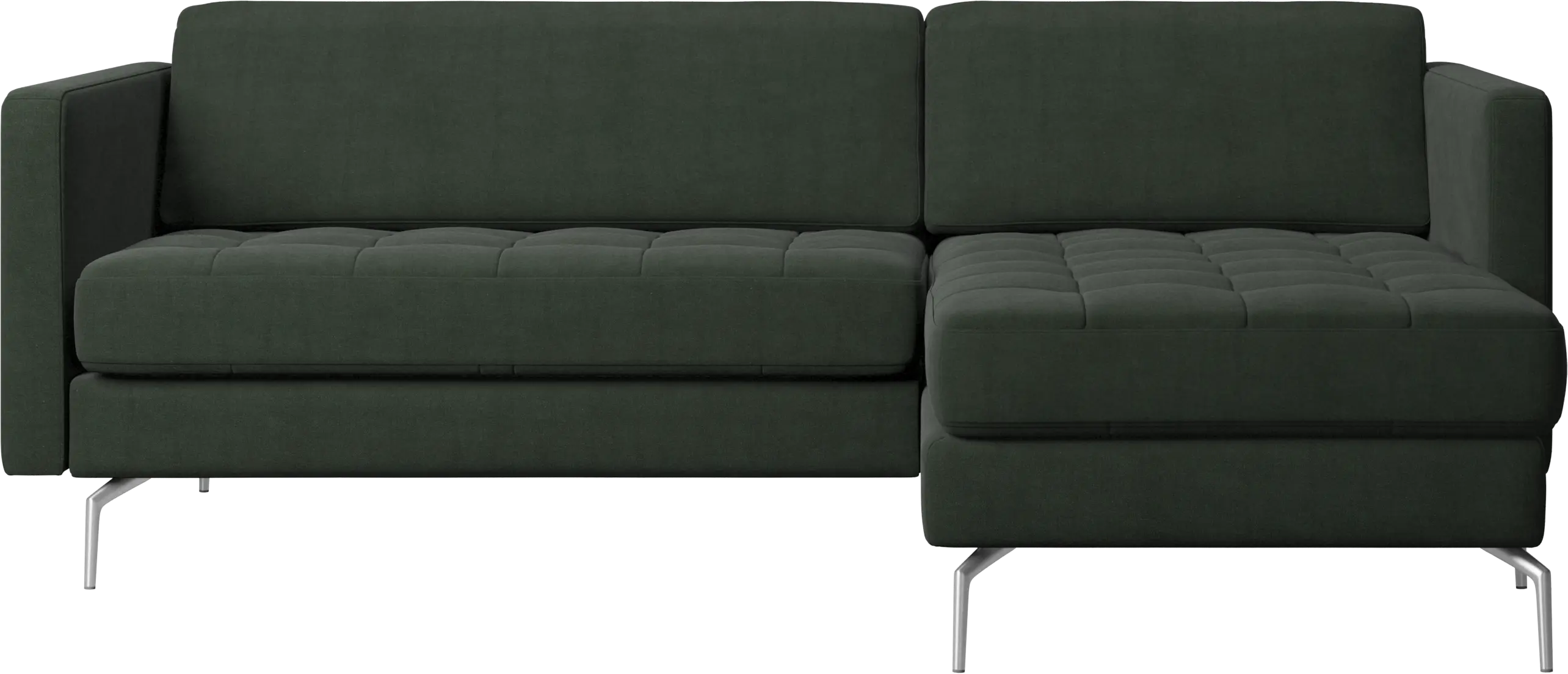 Osaka sofa with resting unit, tufted seat