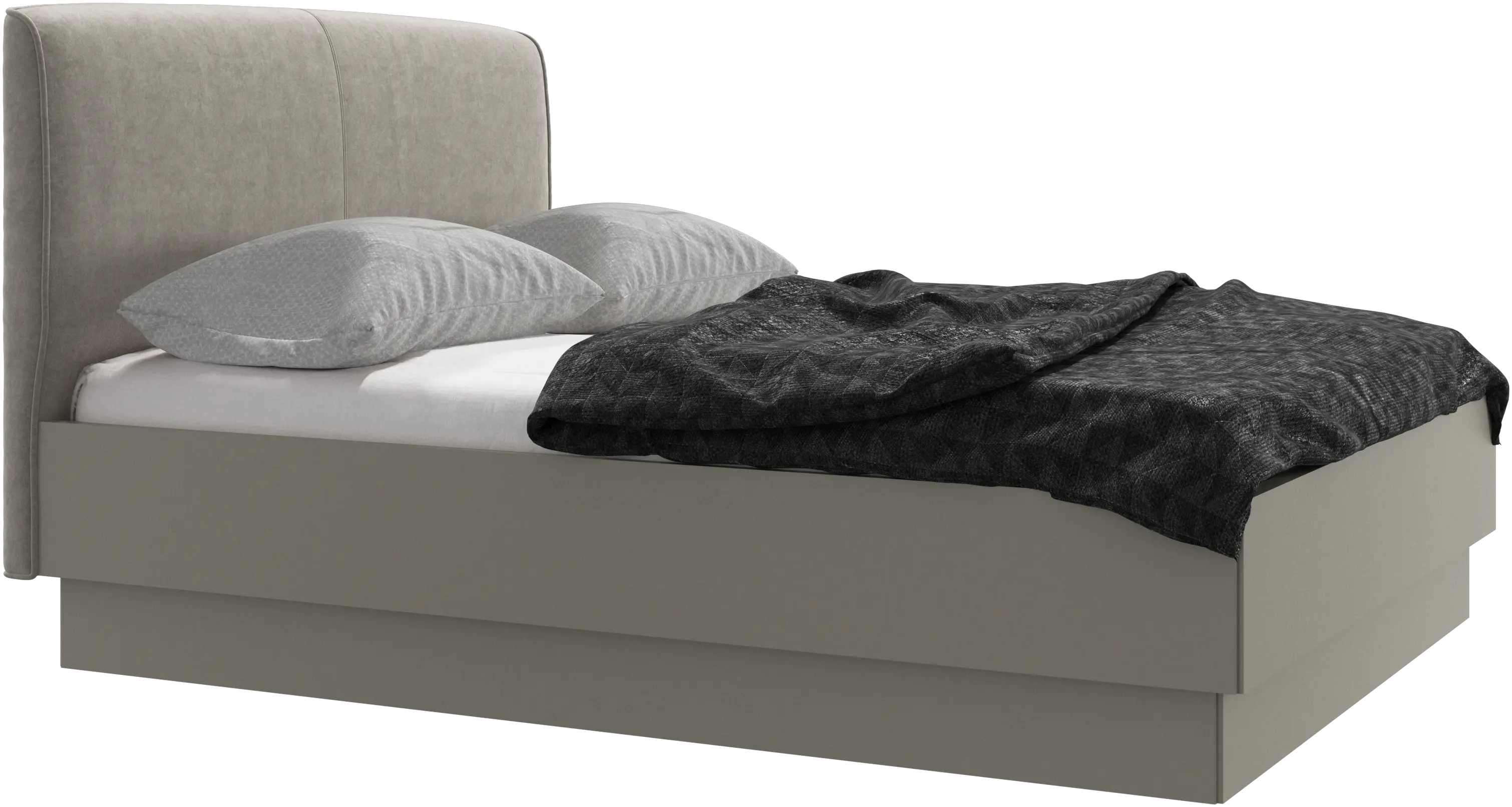 Houston, upholstered bed with storage
