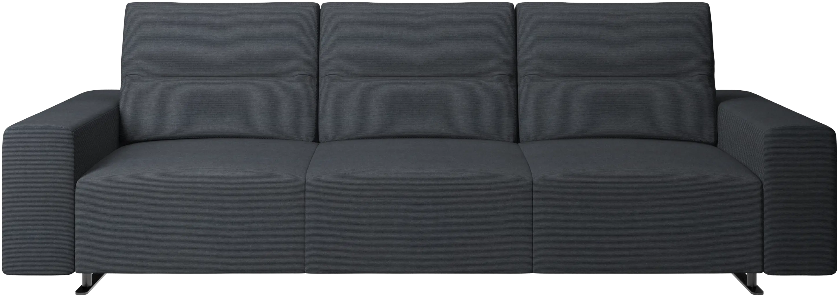 Hampton sofa with adjustable back and storage on the right side
