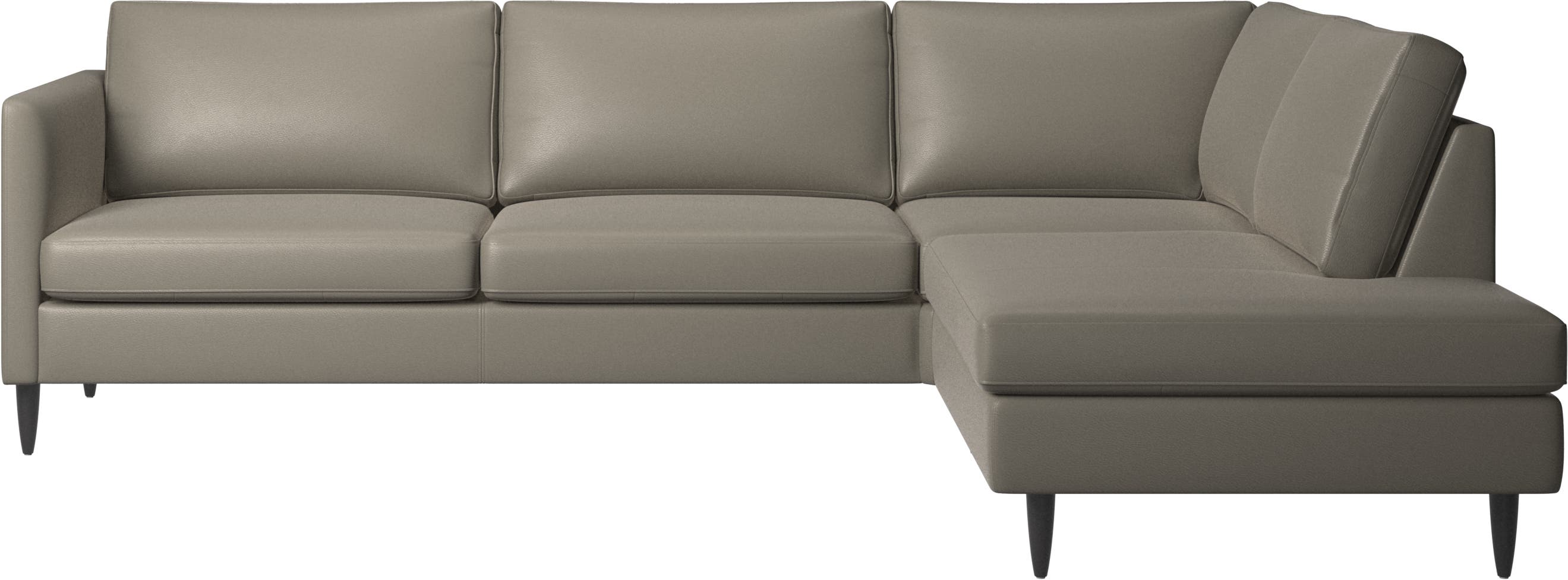 Indivi corner sofa with lounging unit