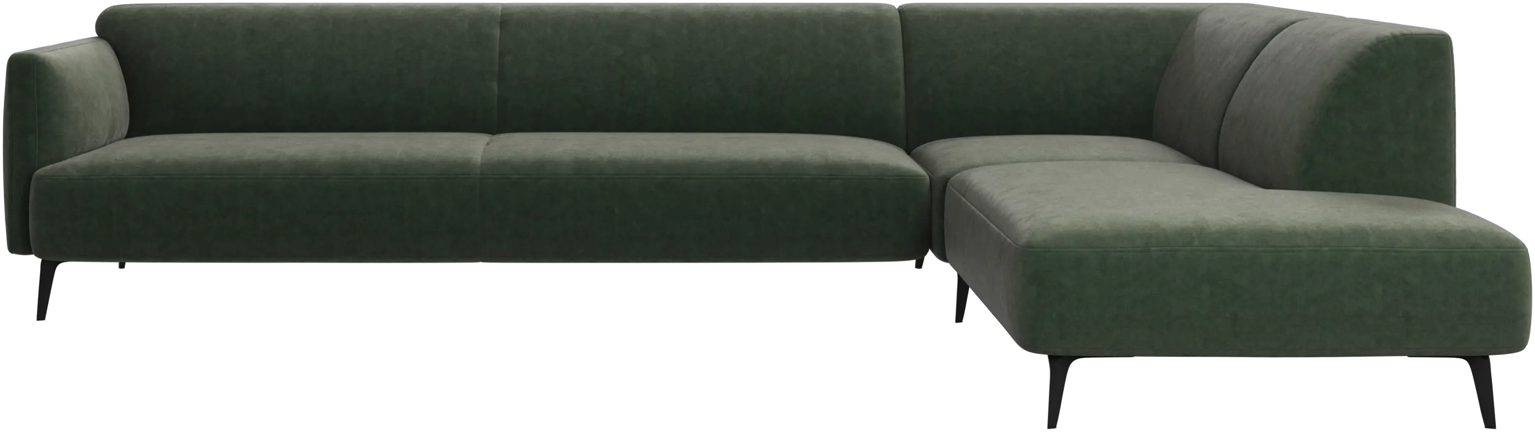 Modena corner sofa with lounging unit