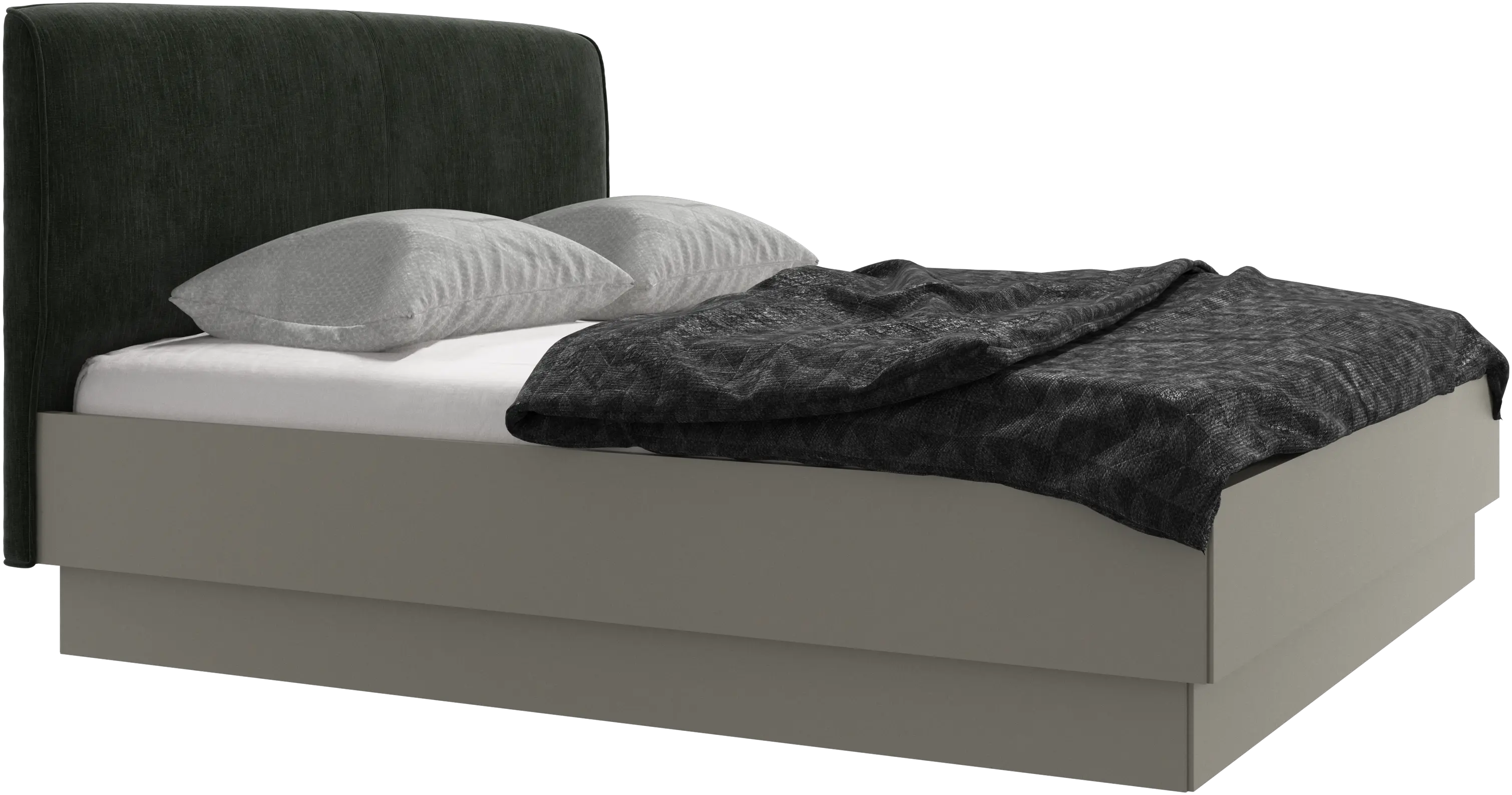 Houston, upholstered bed with storage