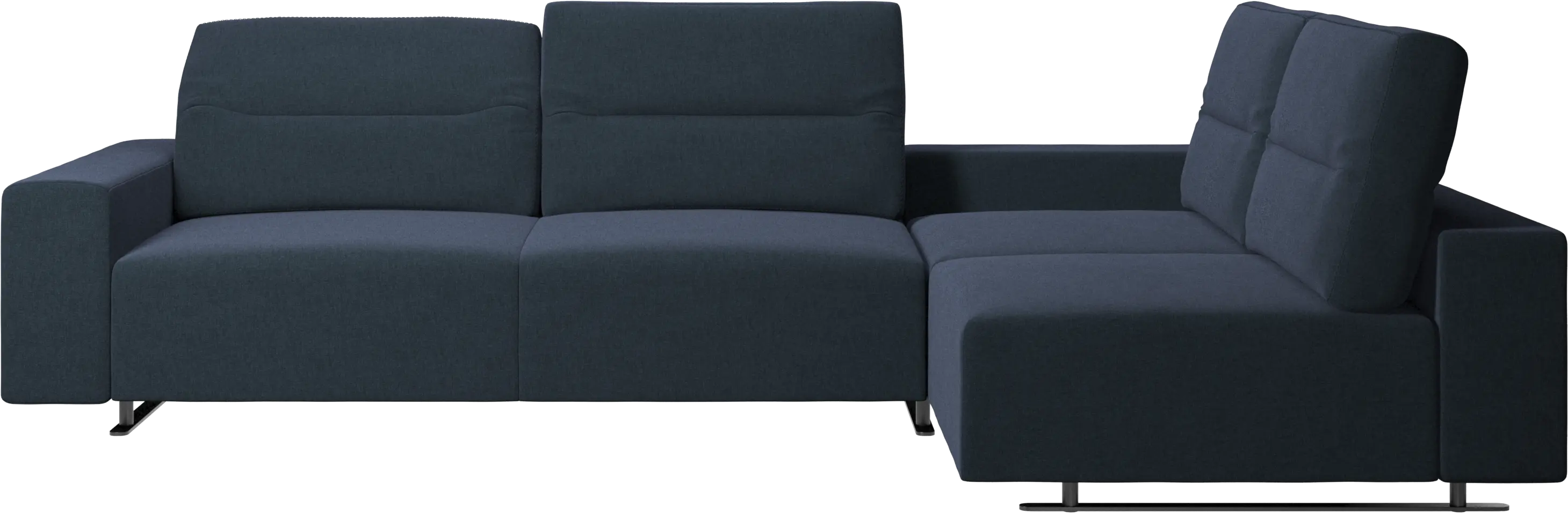 Hampton hjørnesofa med justerbar ryg og opbevaring i venstre side