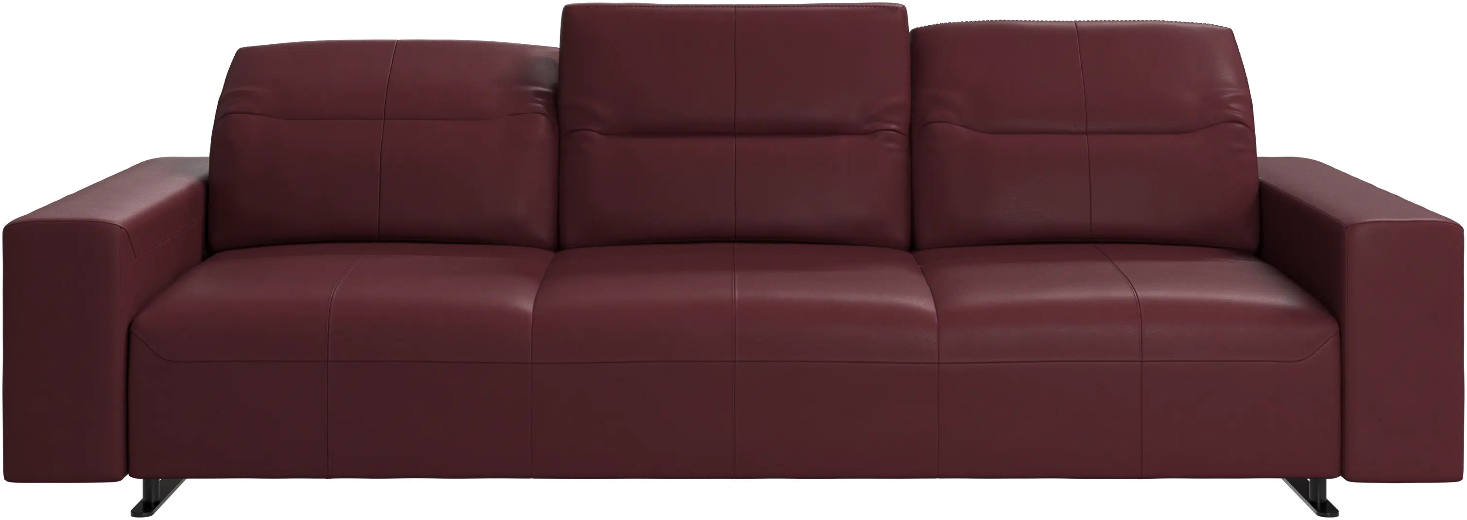 Hampton sofa with adjustable back and storage on the right side