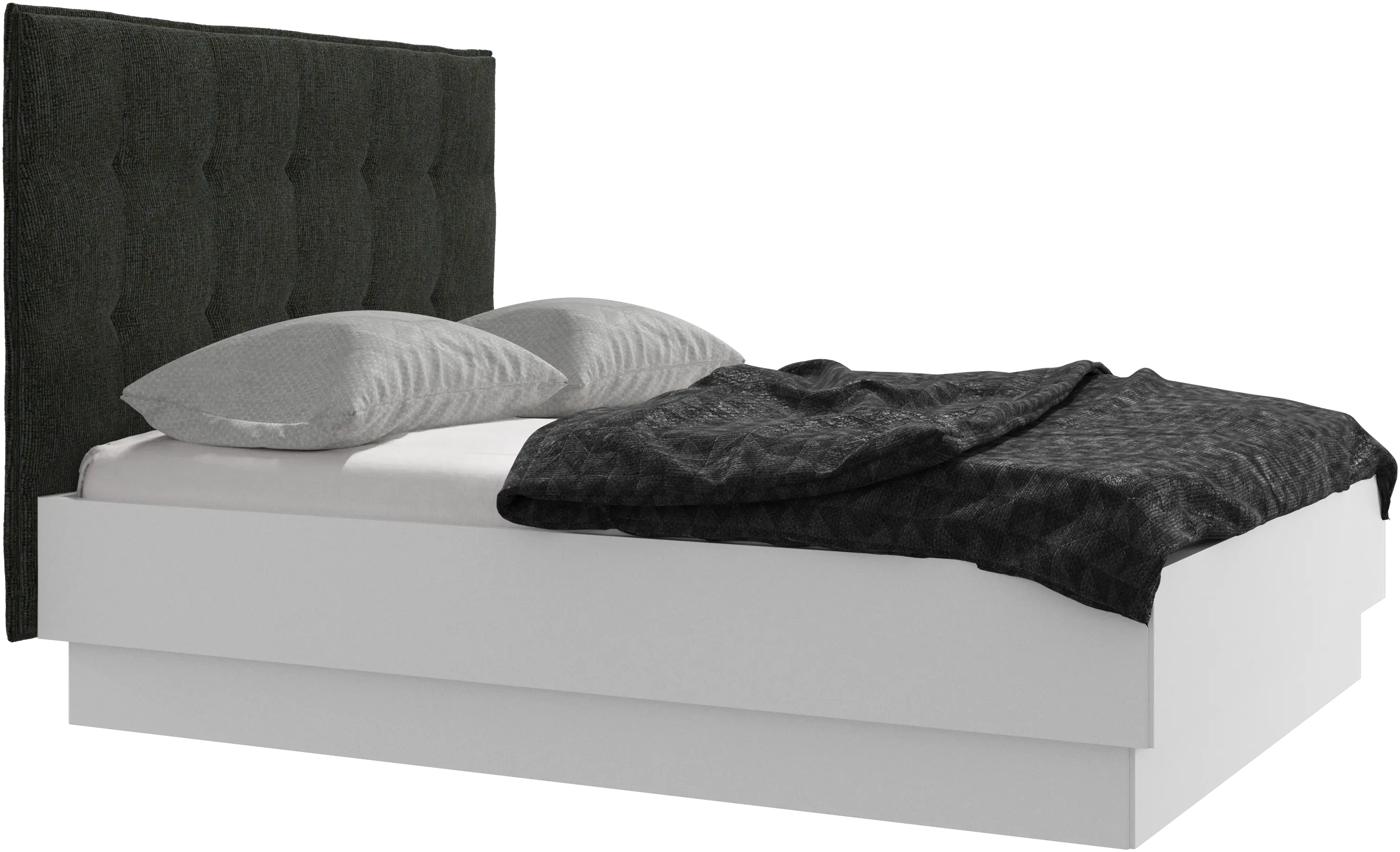 Lugano storage bed with lift-up frame and slats, excl. mattress