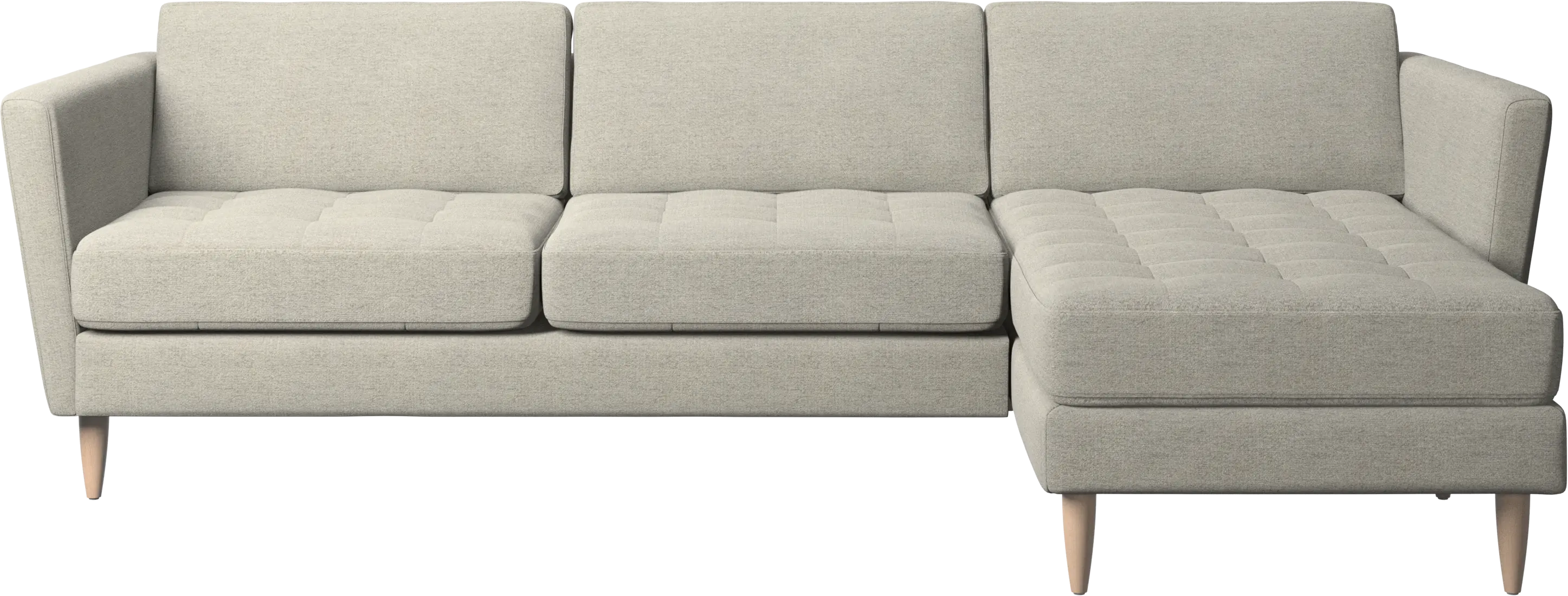 Osaka sofa with resting unit, tufted seat
