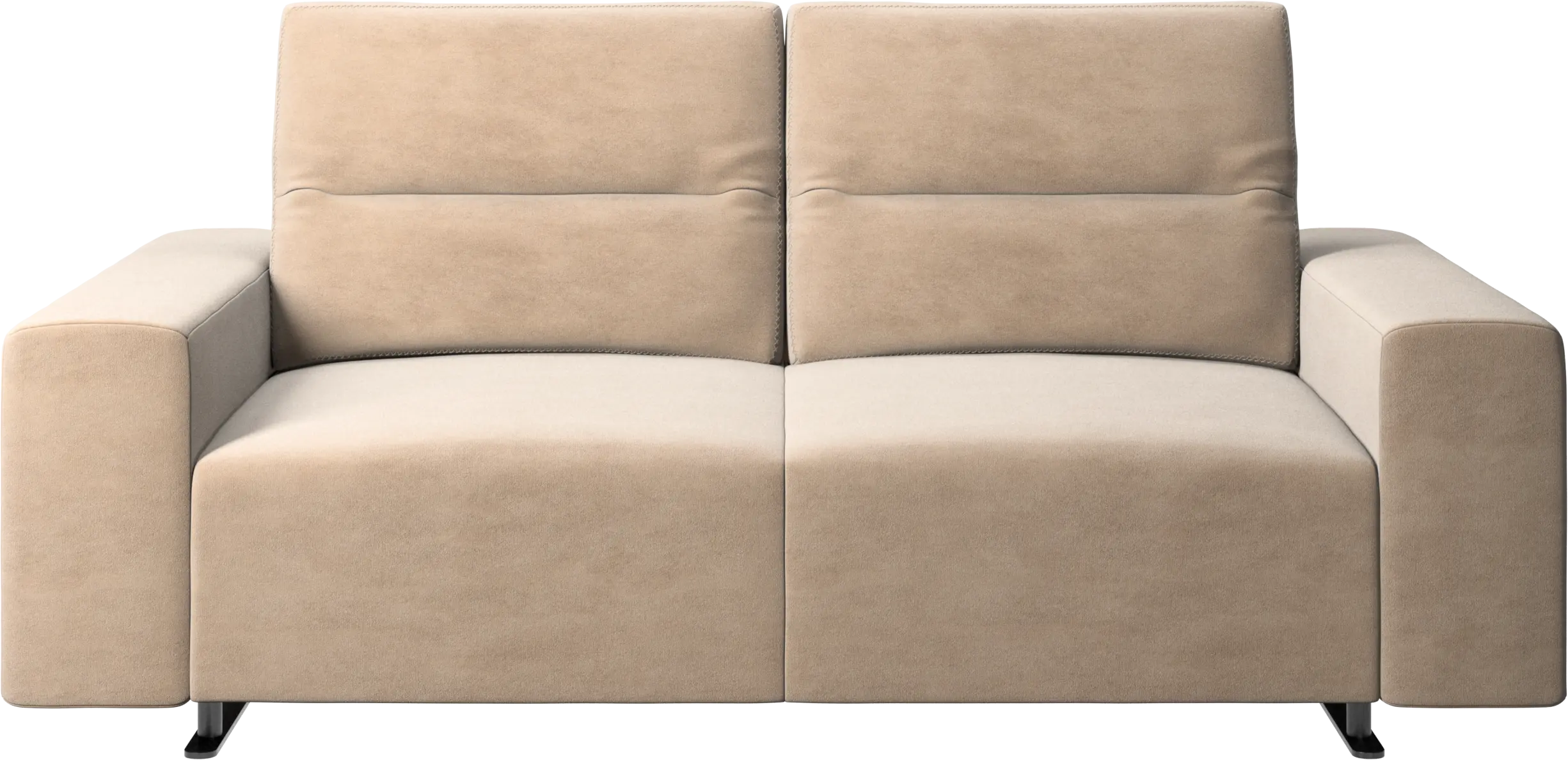 Hampton sofa with adjustable back and storage on the left side