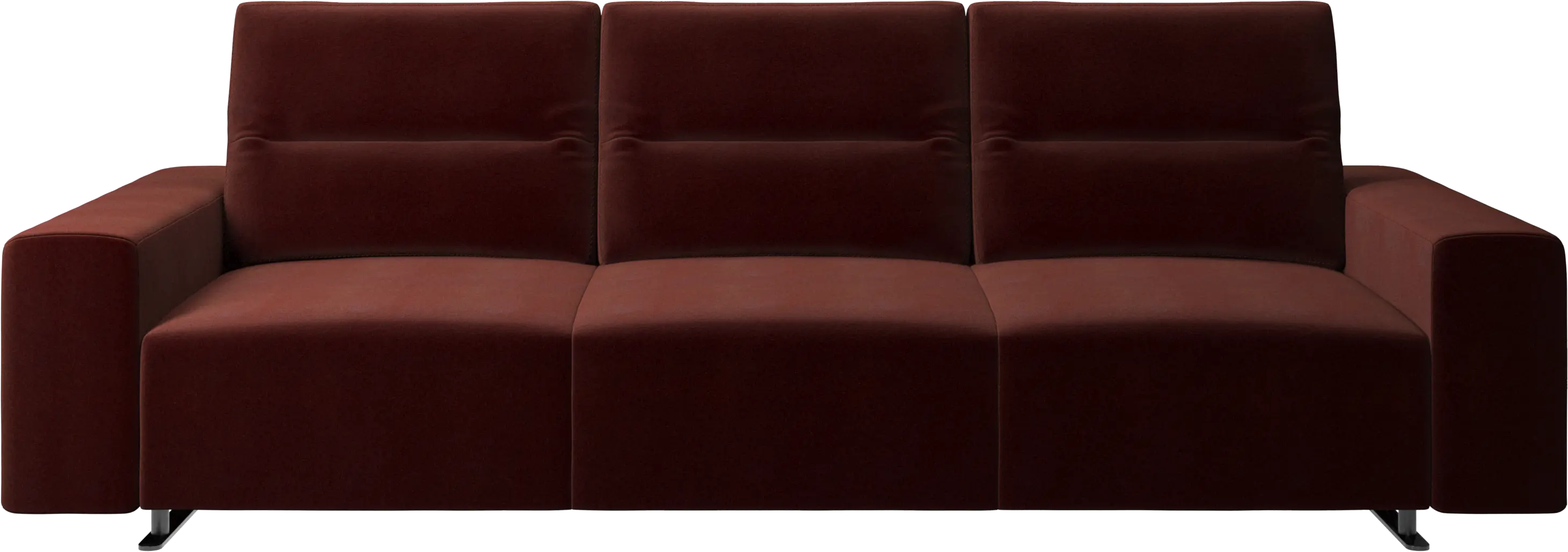 Hampton sofa with adjustable back and storage on the left side