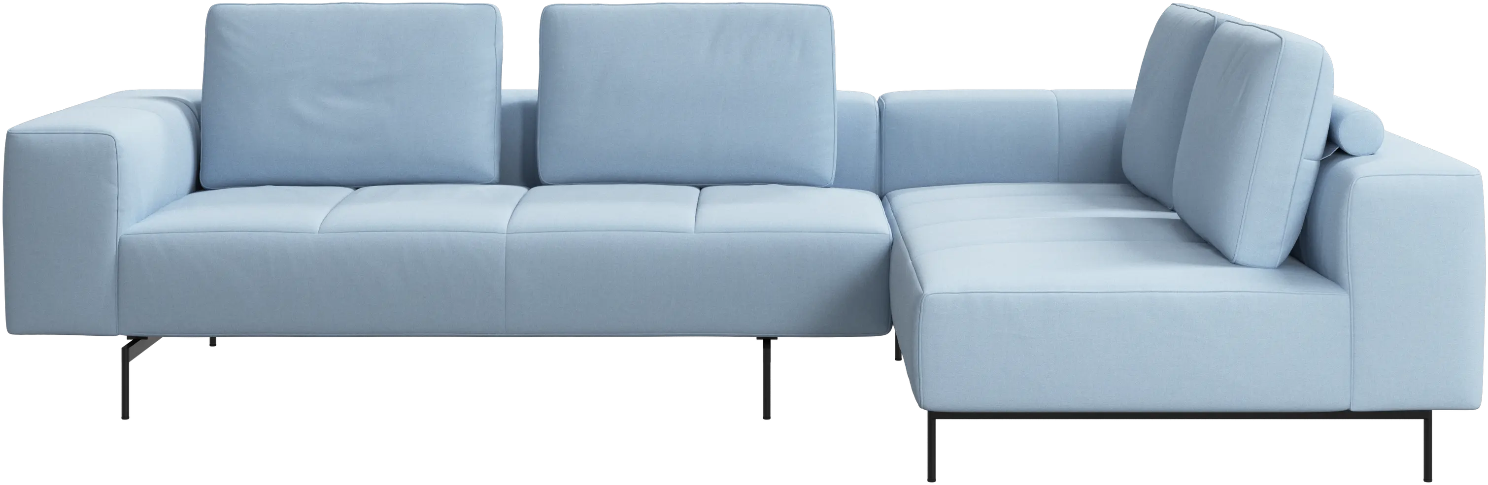 Amsterdam corner sofa with lounging unit