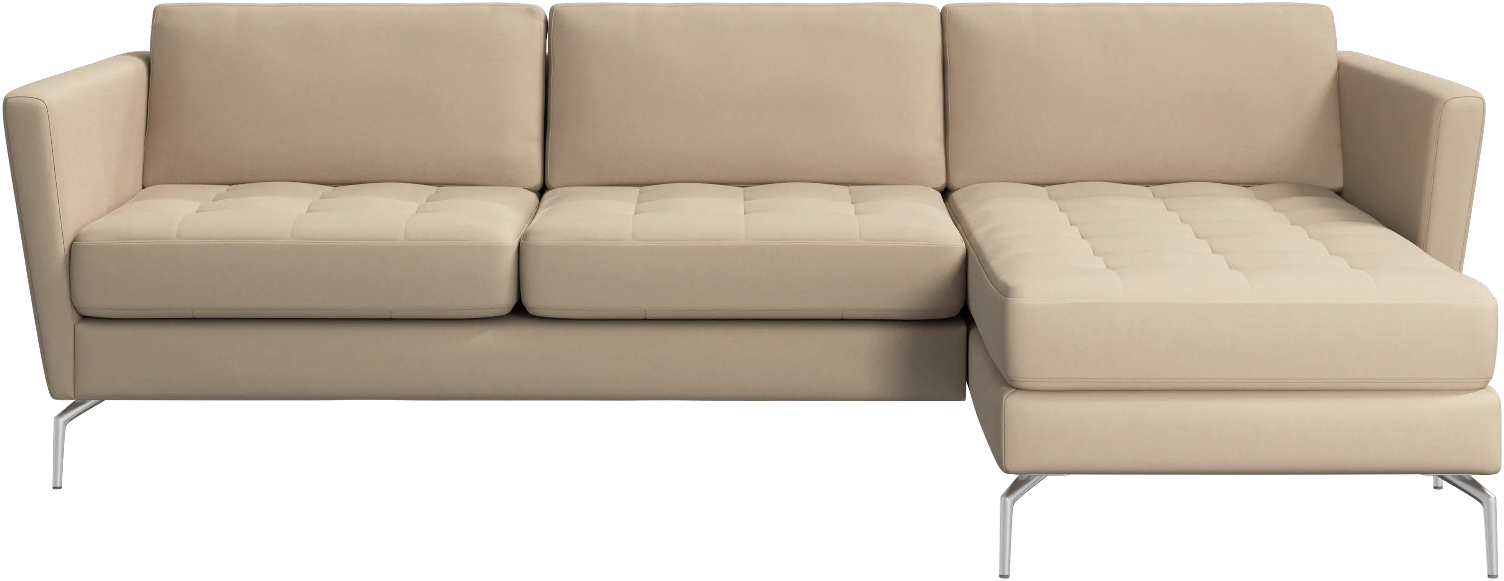 Osaka sofa with resting unit, tufted seat