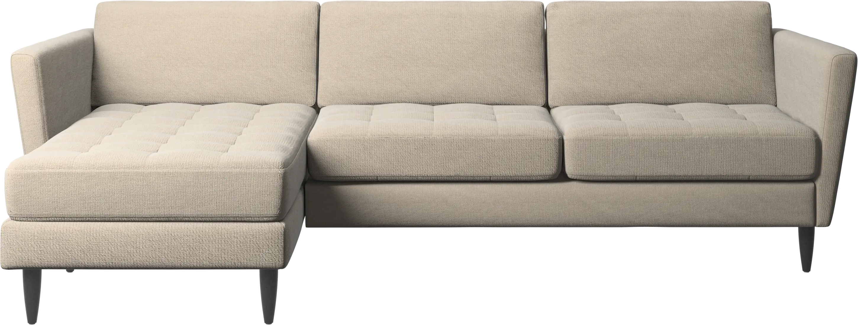 Osaka sofa with resting unit, tufted seat