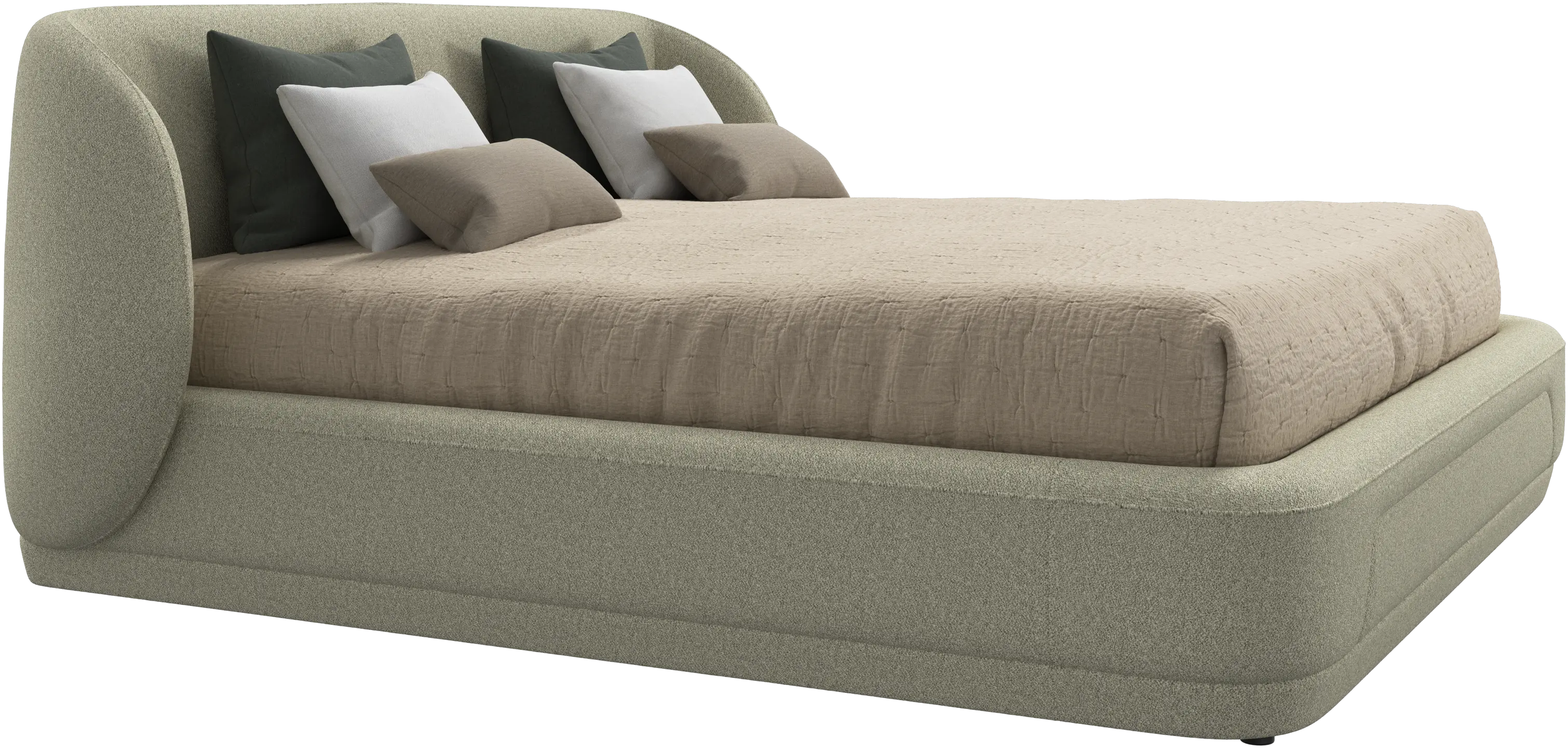 Bolzano bed with slats  - W180xL200cm