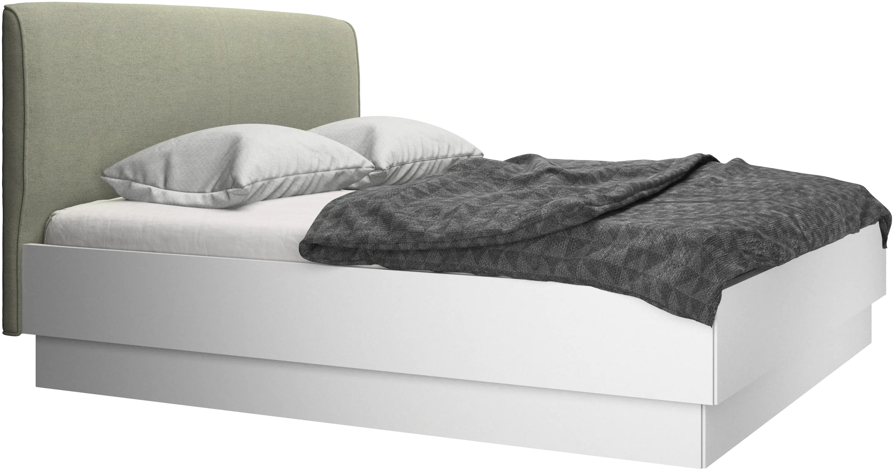 Houston, upholstered bed with storage