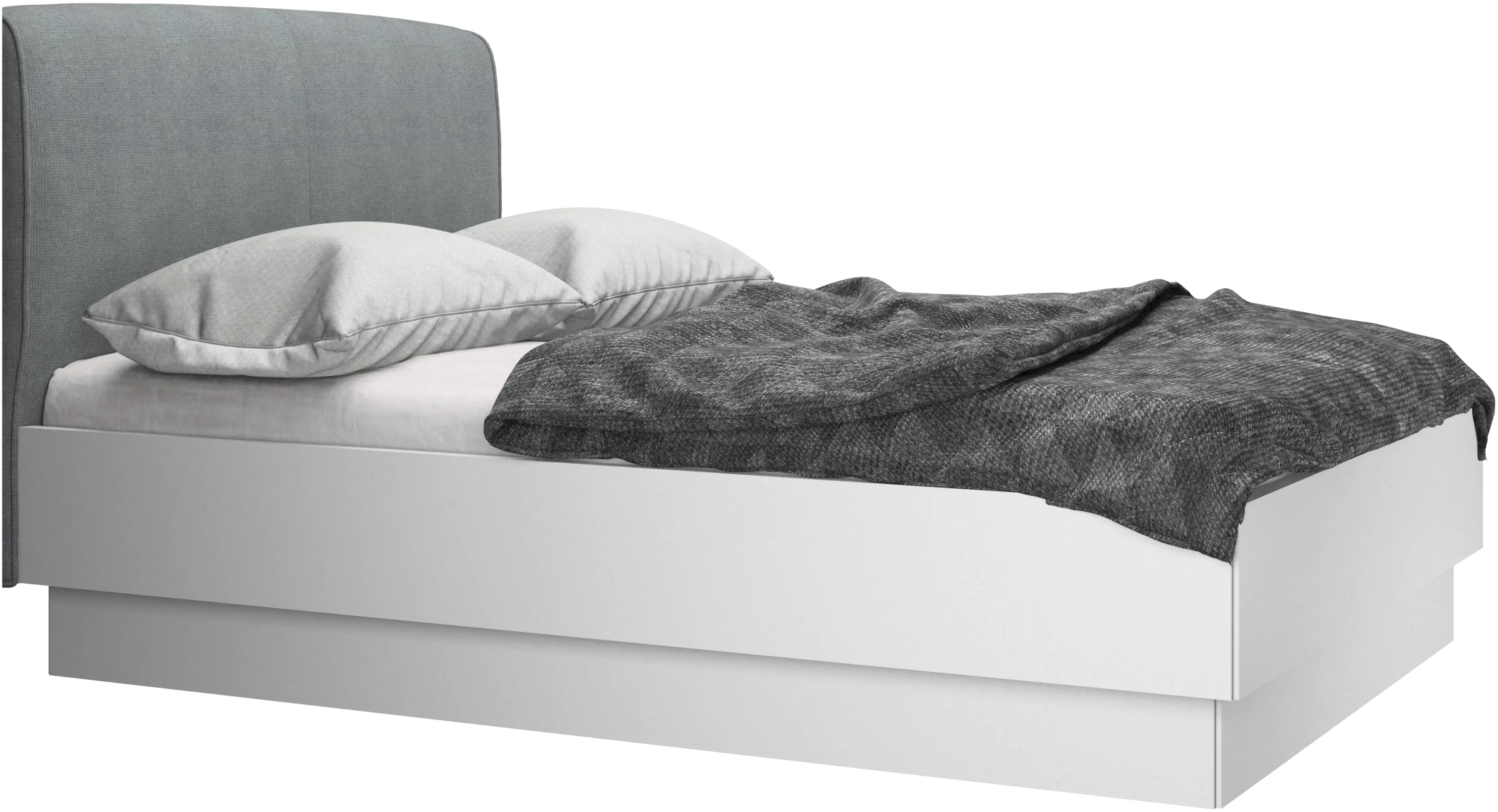 Houston, upholstered bed with storage