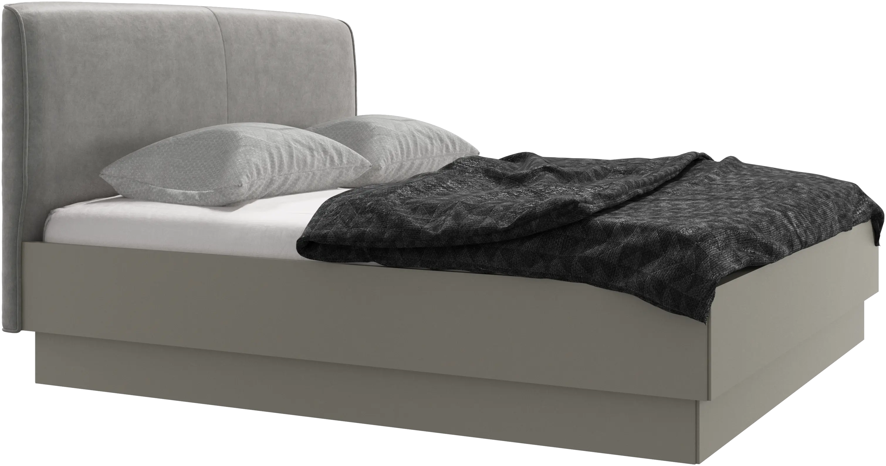 Houston, upholstered bed with storage