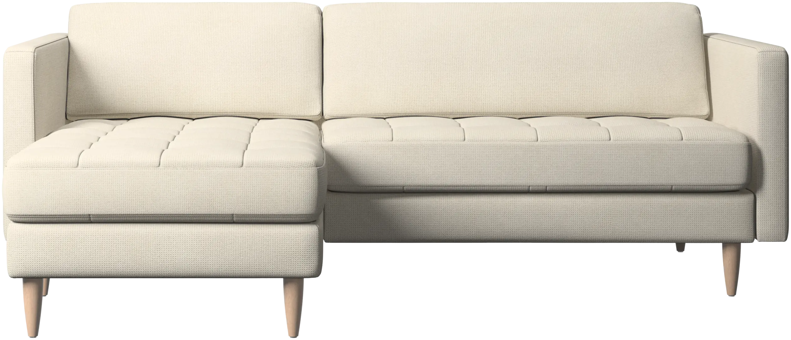 Osaka sofa with resting unit, tufted seat