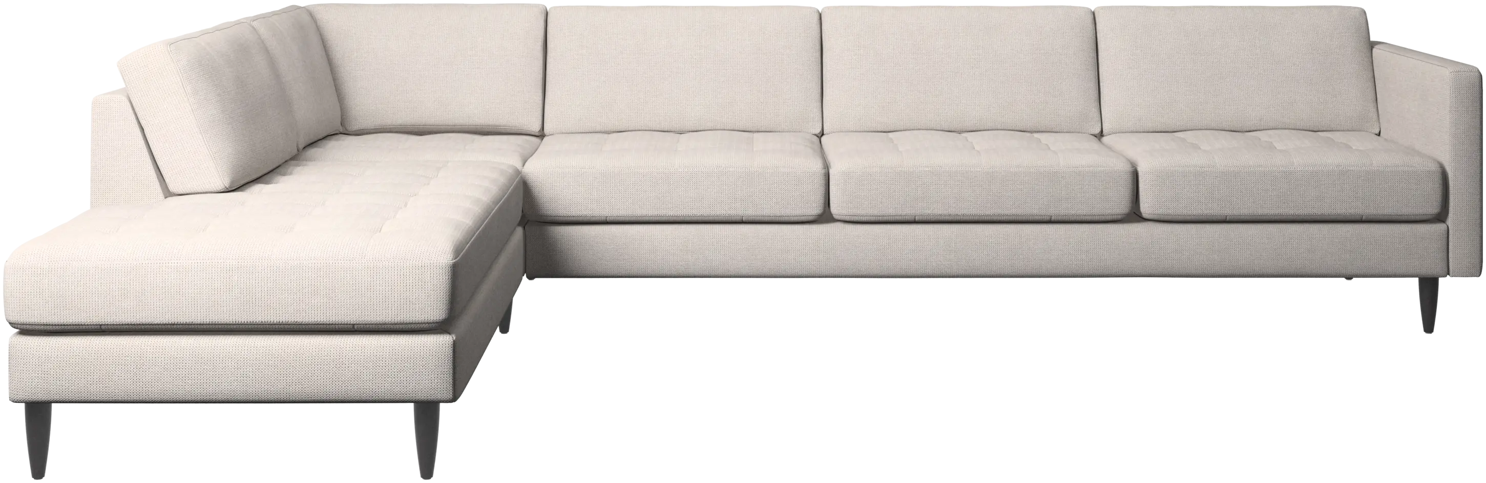 Osaka Ecksofa mit Loungemodul, getuftete Sitzfläche