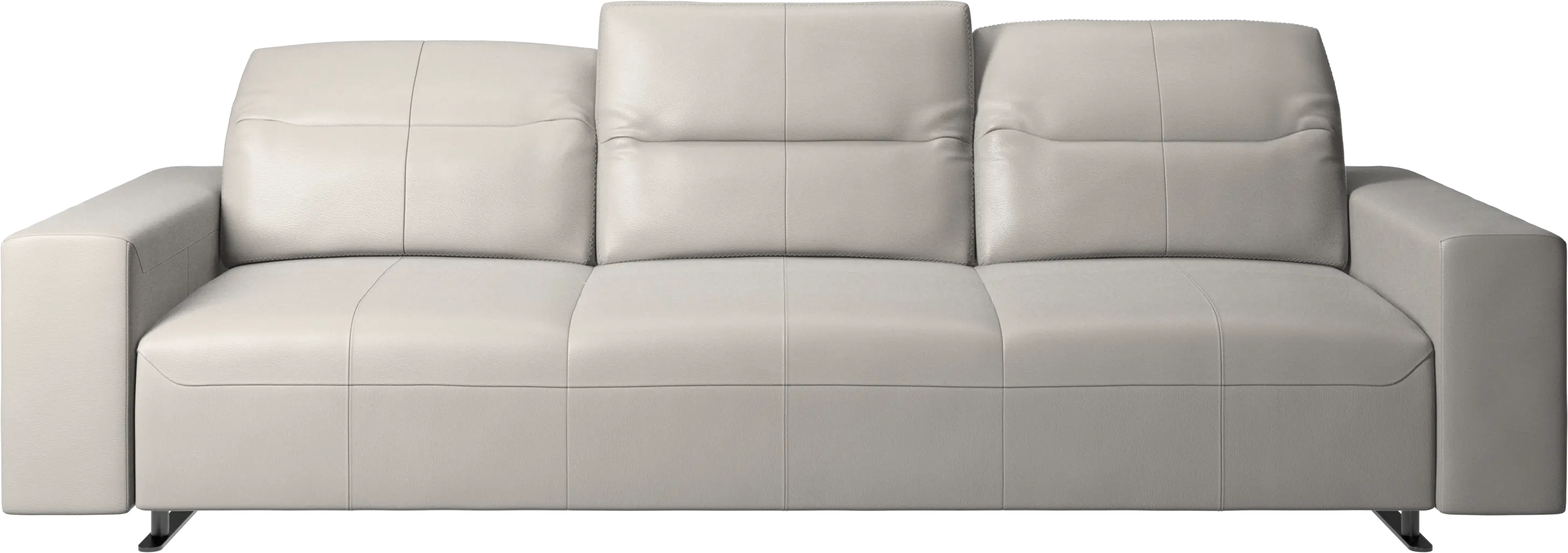Hampton sofa with adjustable back and storage on the right side