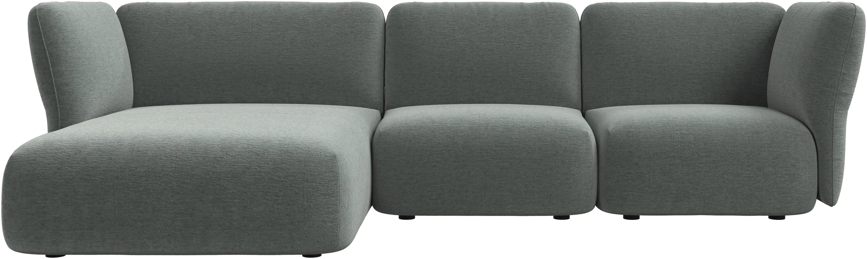 Paraggi 2-seater with chaise longue left