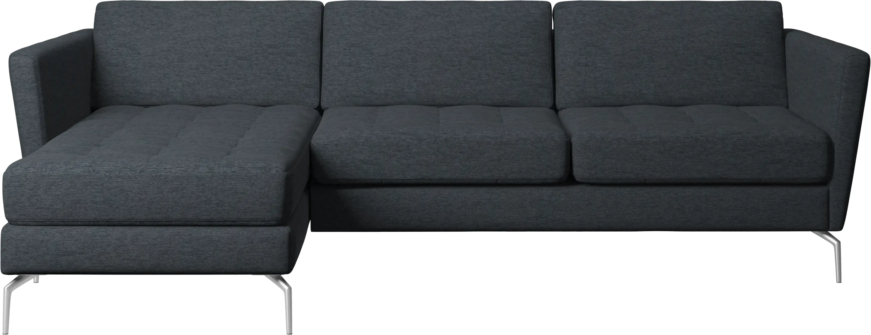 Osaka sofa with resting unit, tufted seat