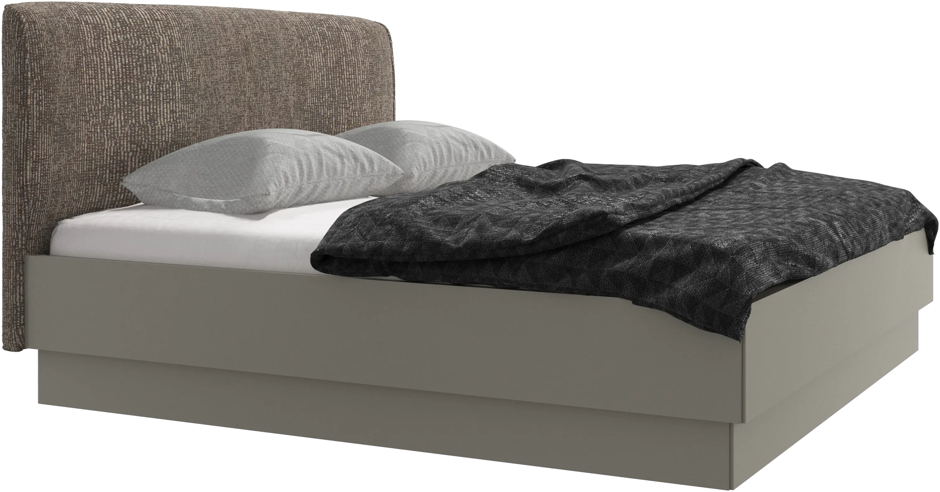 Houston, upholstered bed with storage