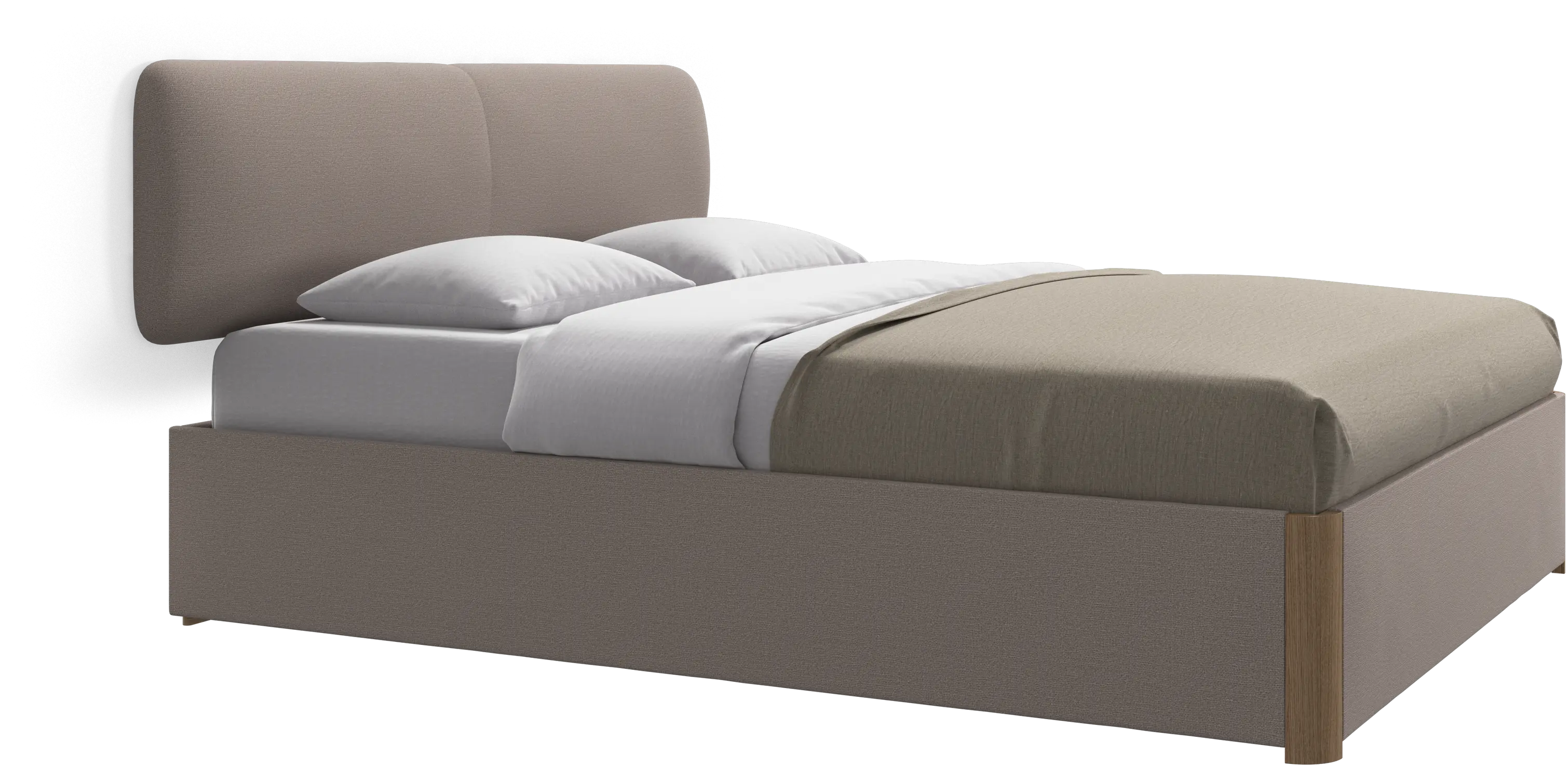 Element bed, wall-mounted headboard, without slats, excl. mattress