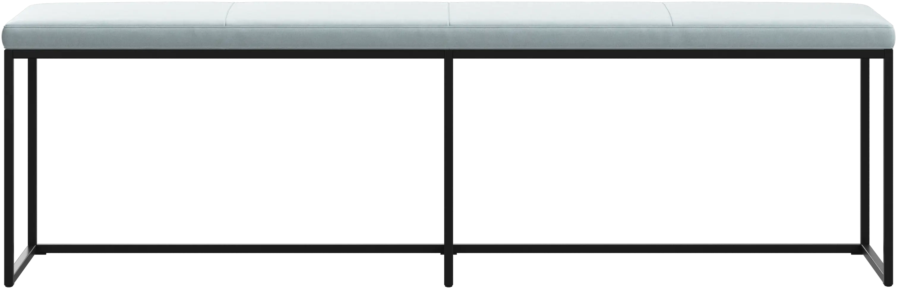 London stor bænk med hynde
