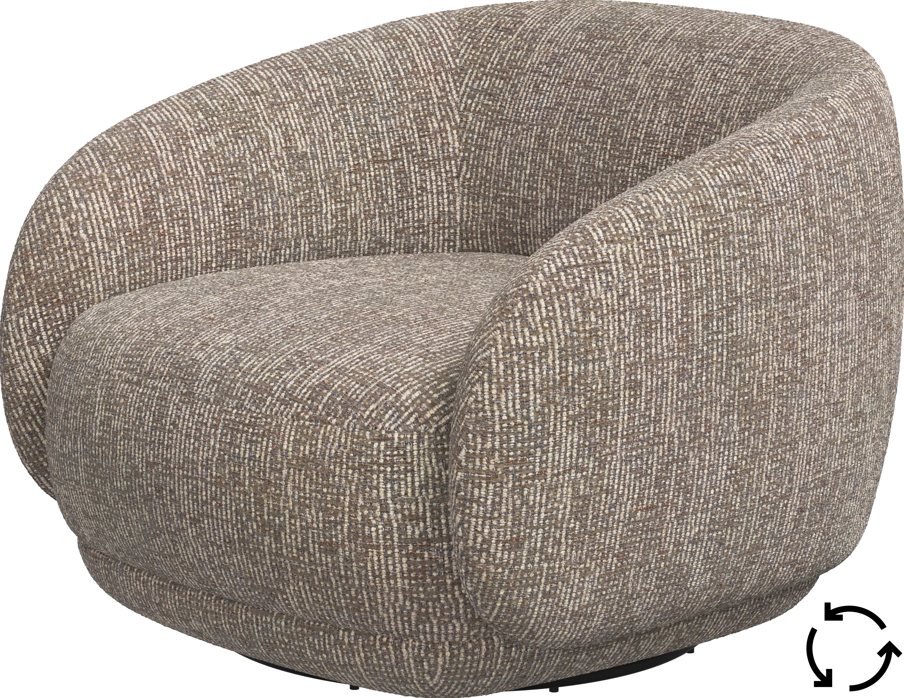 Bolzano chair with swivel base