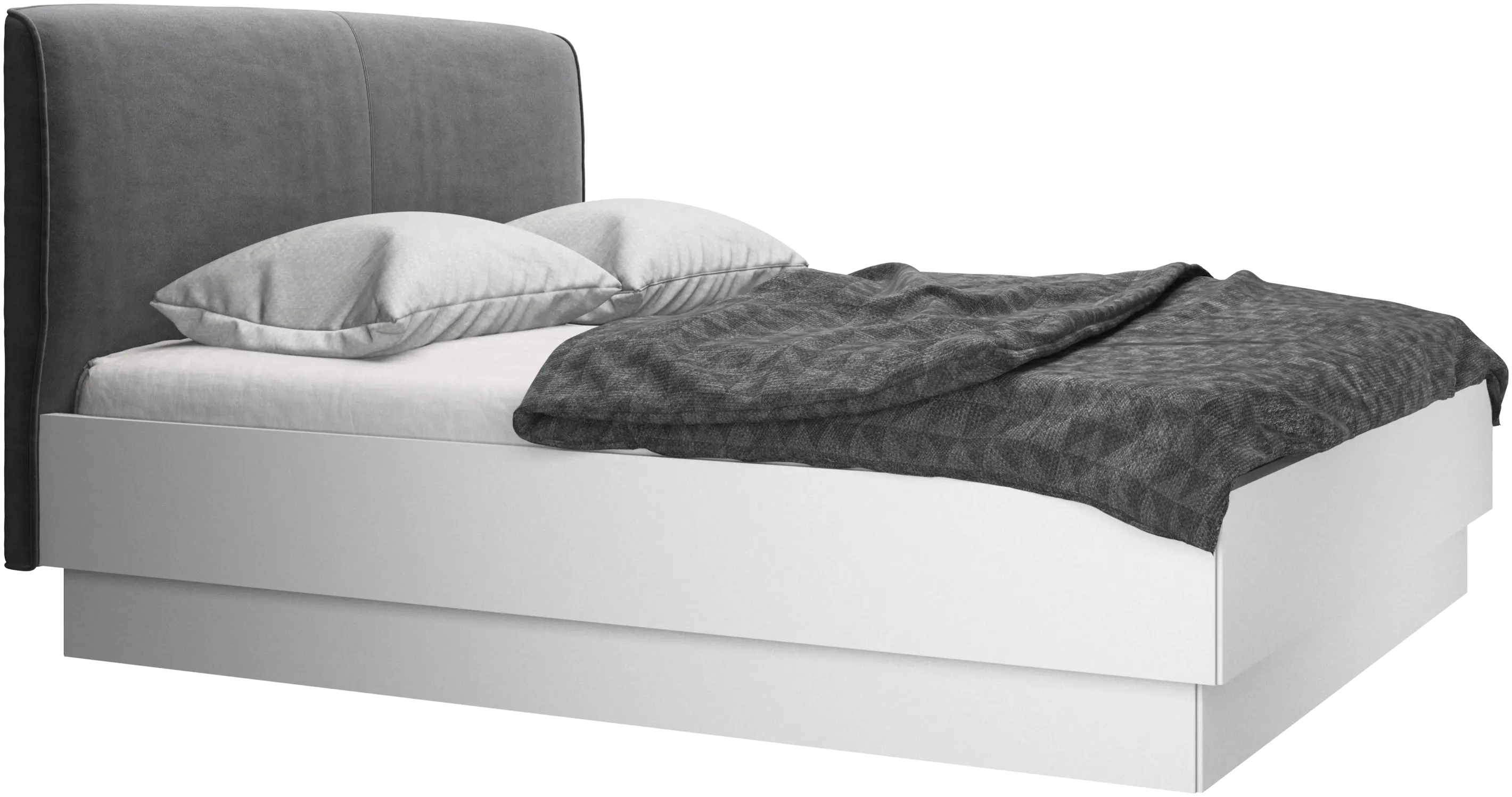 Houston, upholstered bed with storage