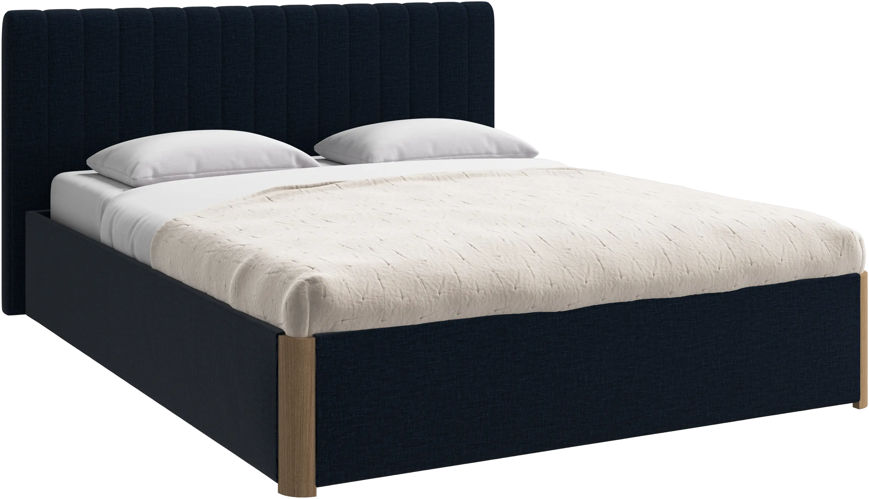 Element bed, bed-mounted headboard, without slats, excl. mattress