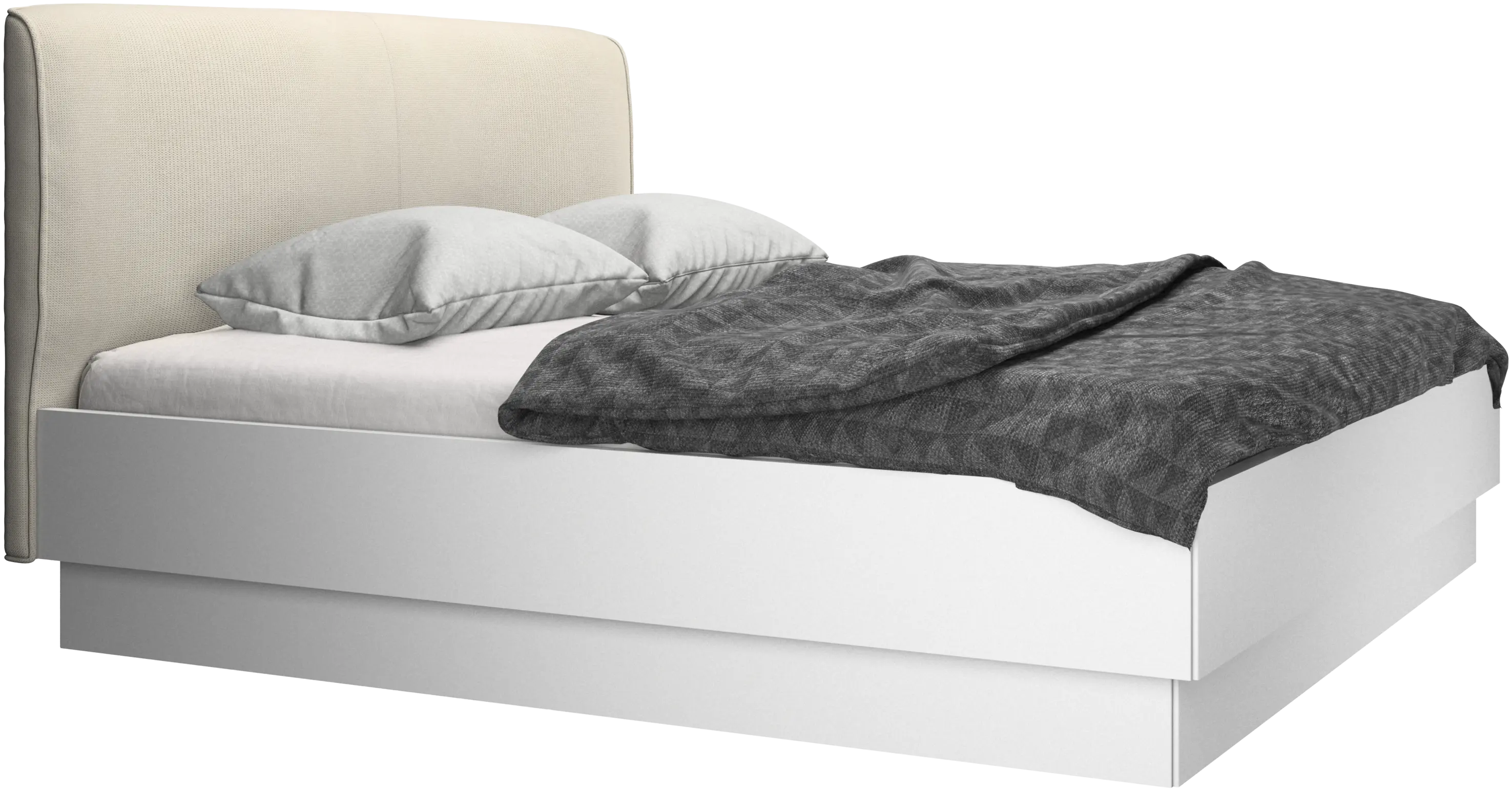 Houston, upholstered bed with storage