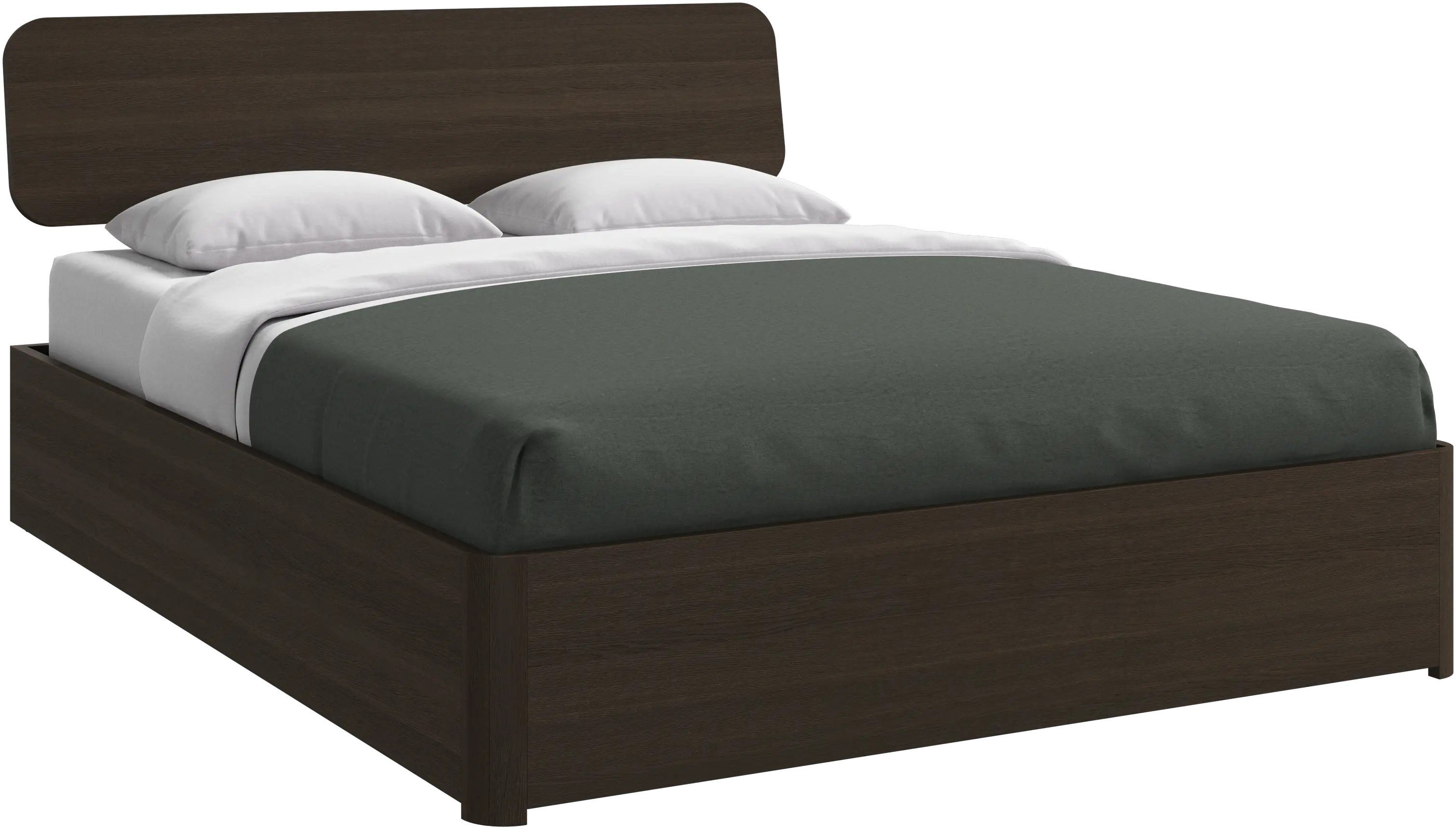 Element bed, bed-mounted headboard, with slats, excl. mattress