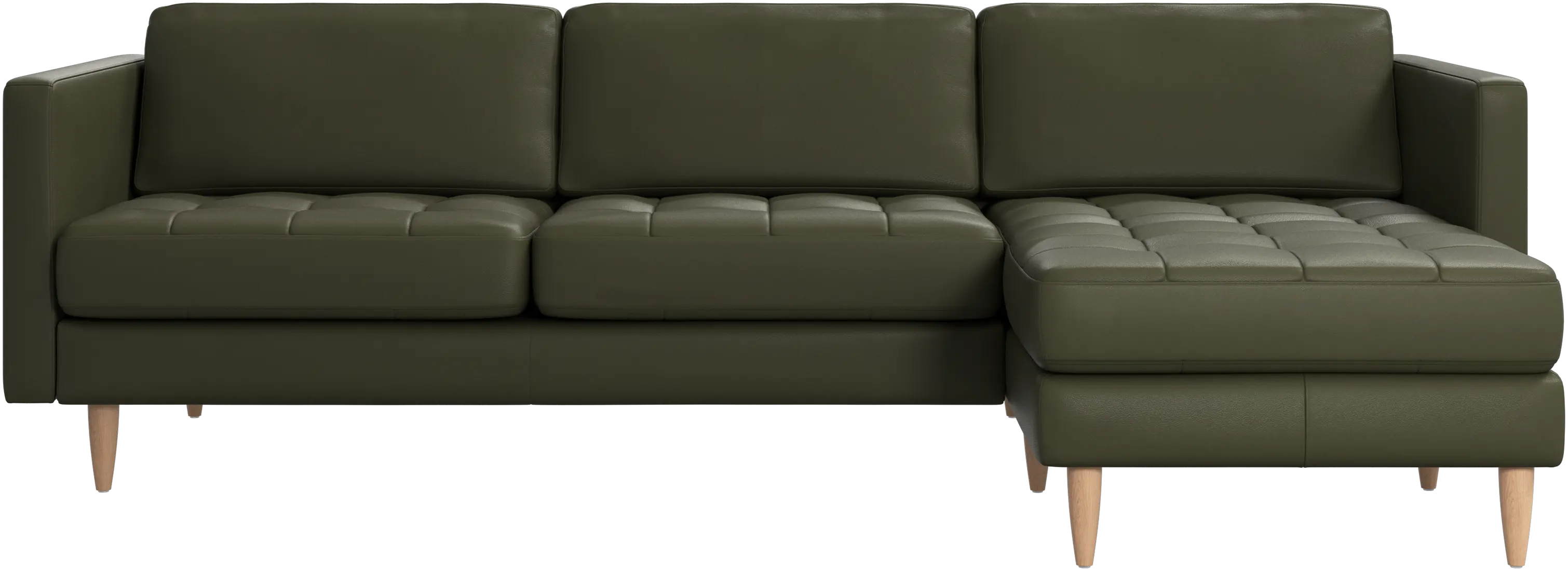 Osaka sofa with resting unit, tufted seat