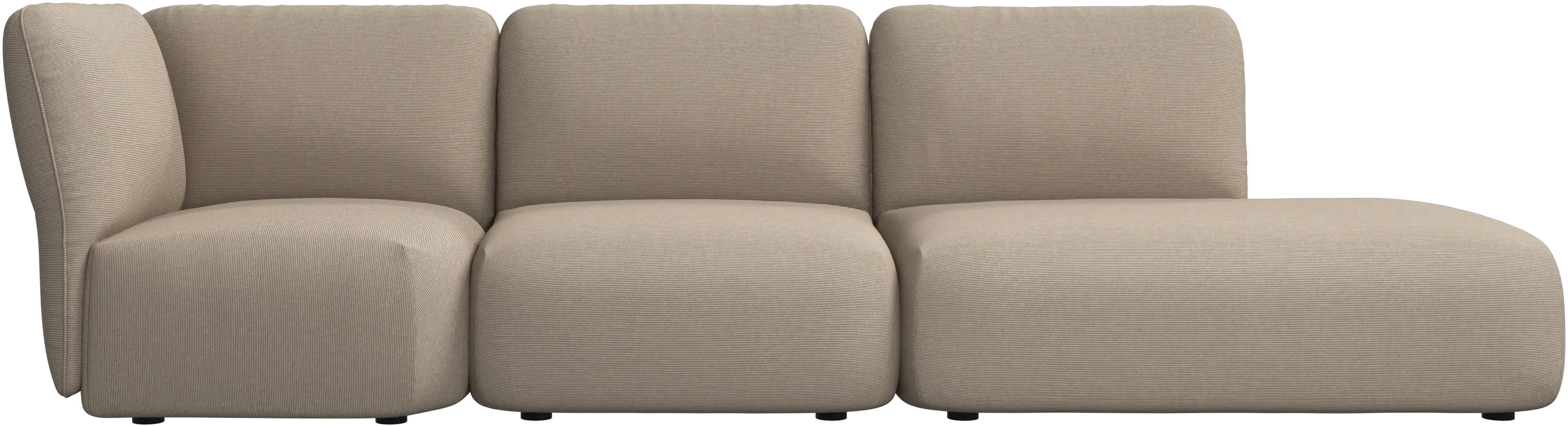 Paraggi sofa with lounging unit left