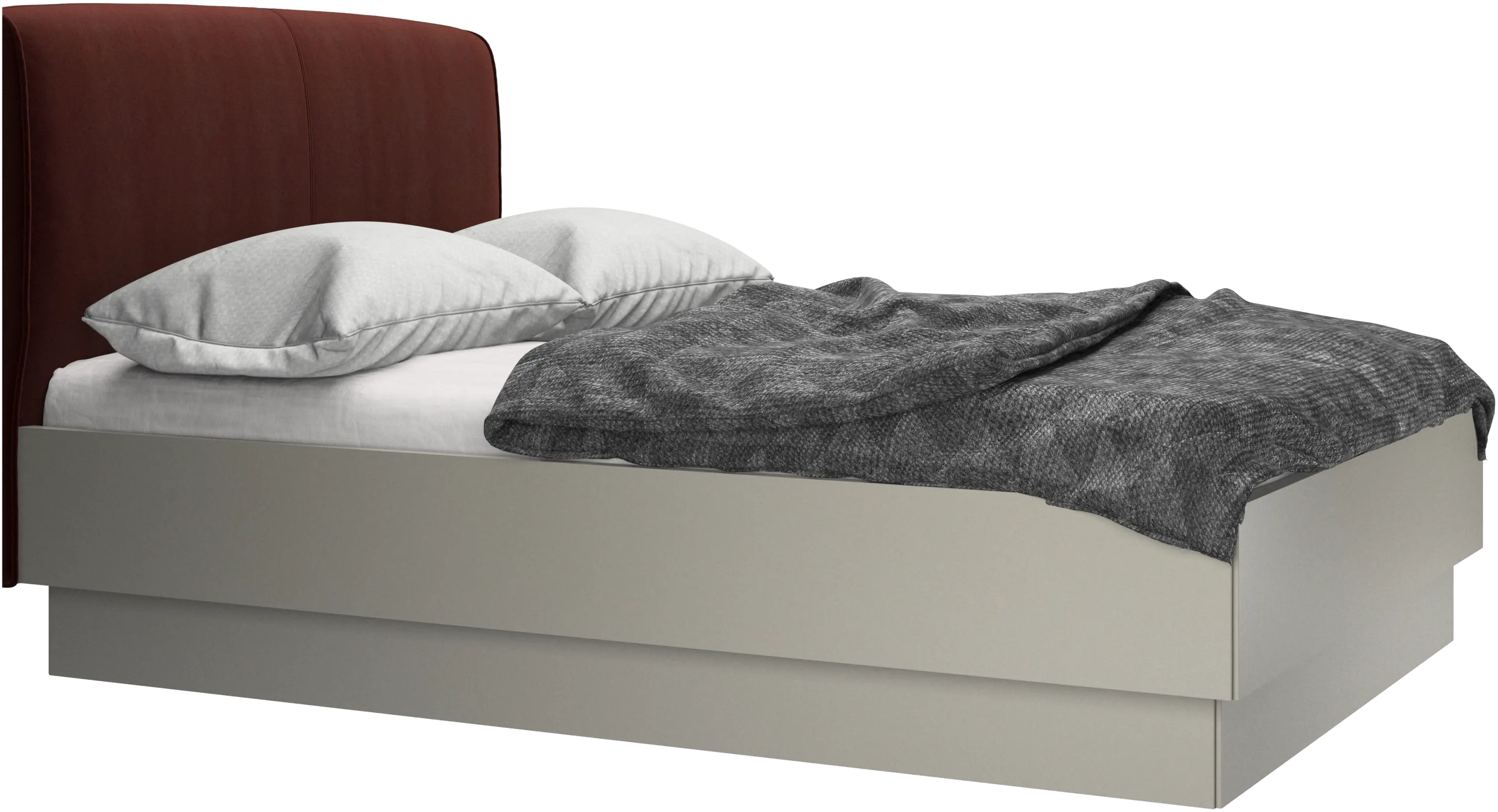 Houston, upholstered bed with storage