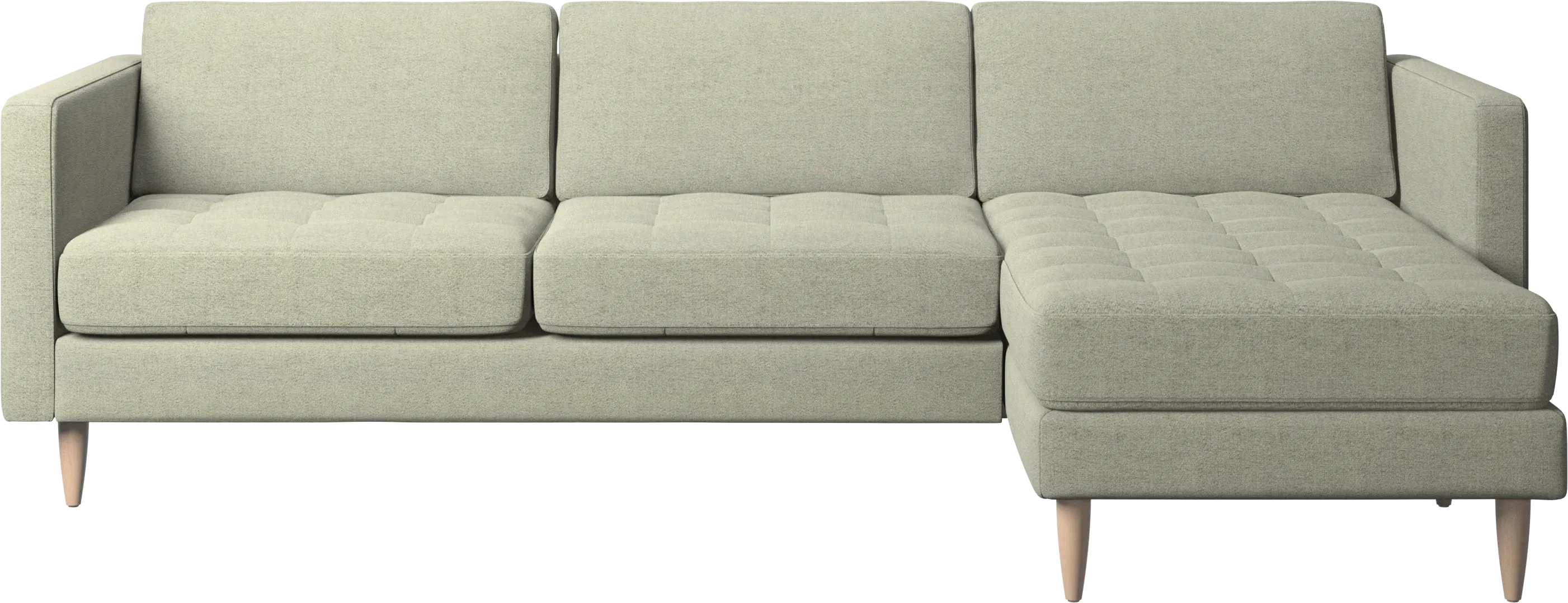 Osaka sofa with resting unit, tufted seat