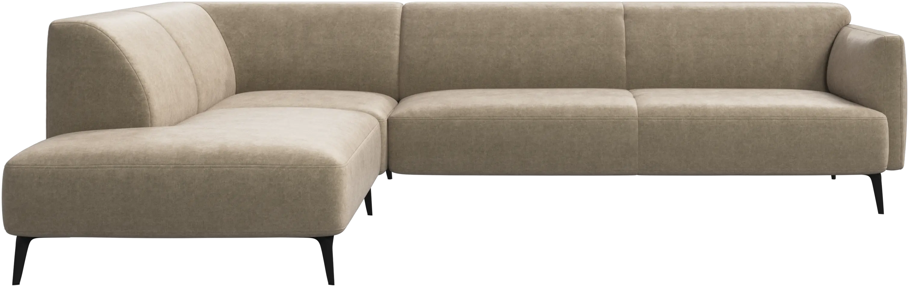 Modena corner sofa with lounging unit