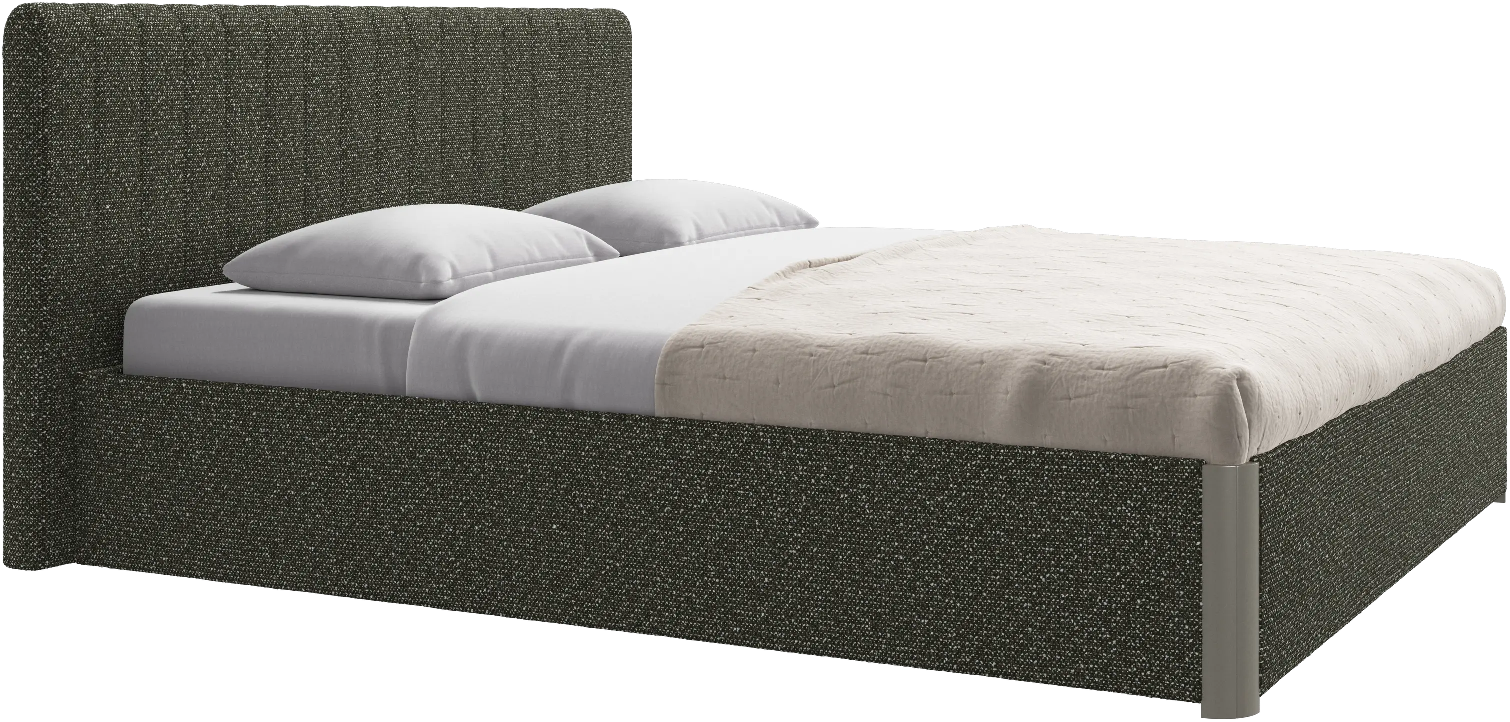Element bed, bed-mounted headboard, with slats, excl. mattress