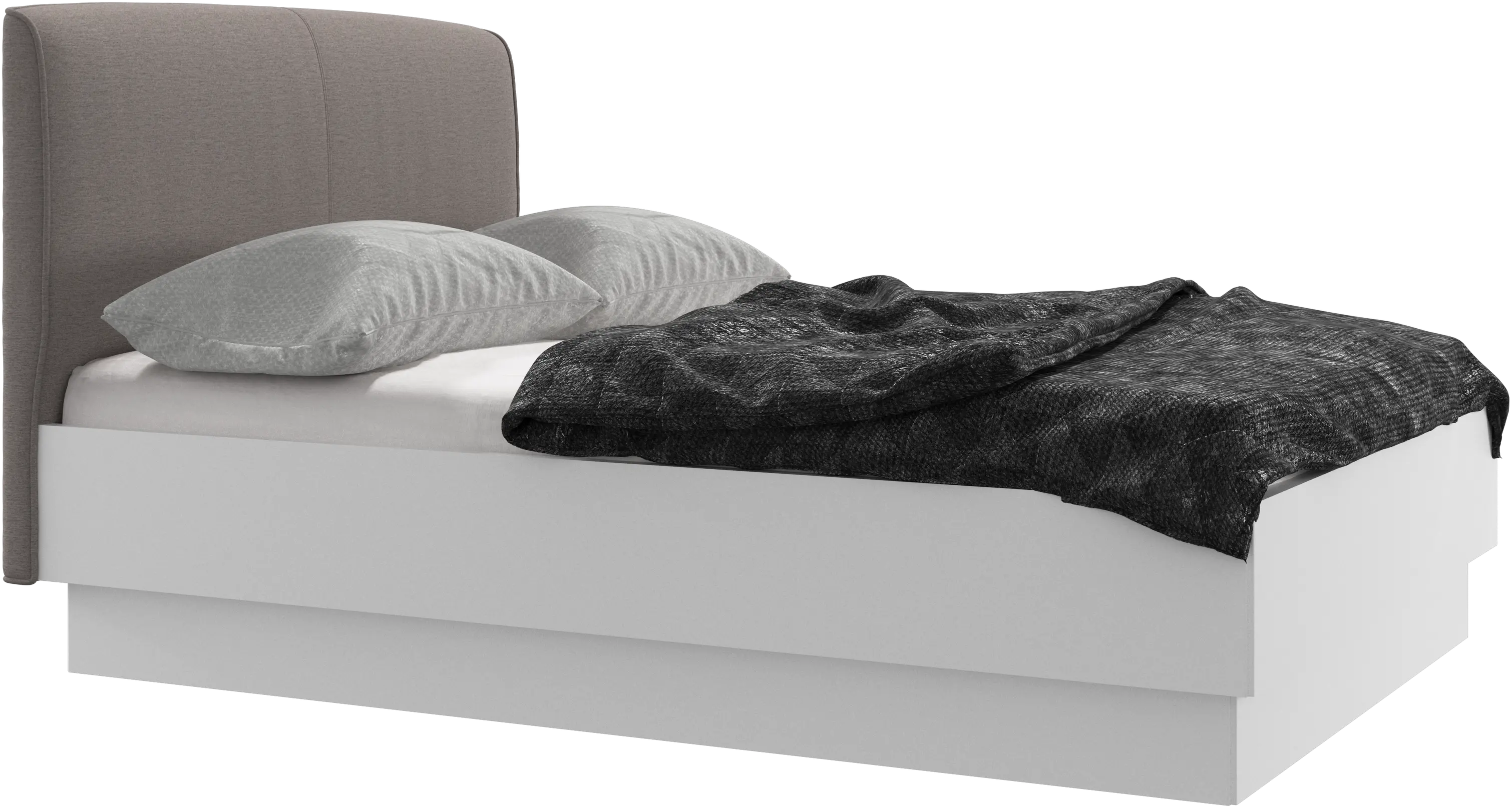 Houston, upholstered bed with storage