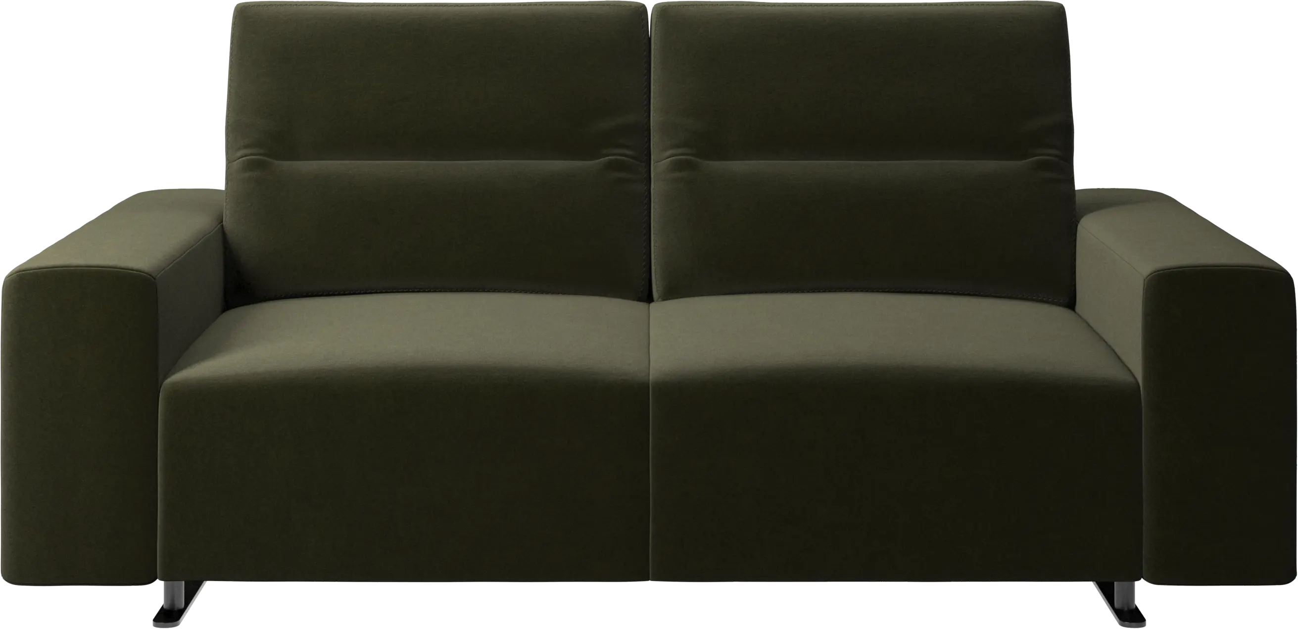 Hampton sofa with adjustable back and storage on the left side