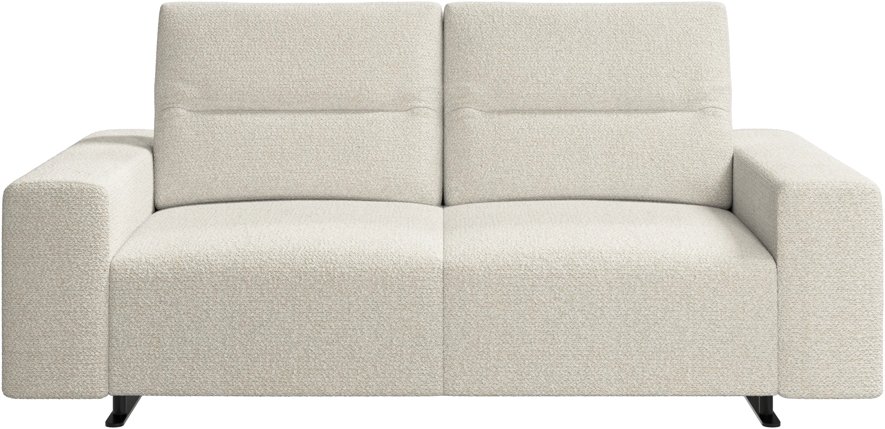 Hampton sofa with adjustable back and storage on the left side