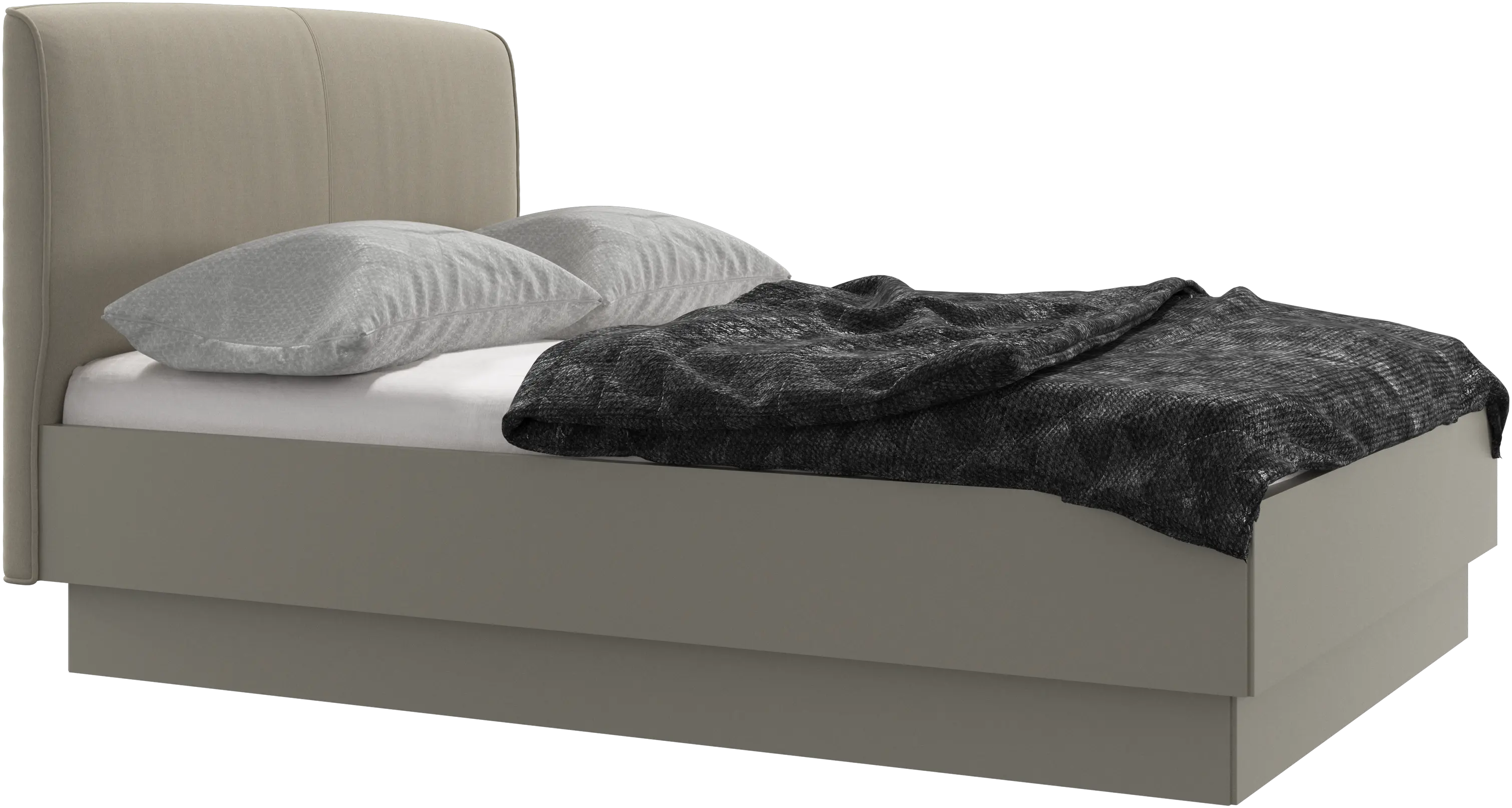 Houston, upholstered bed with storage