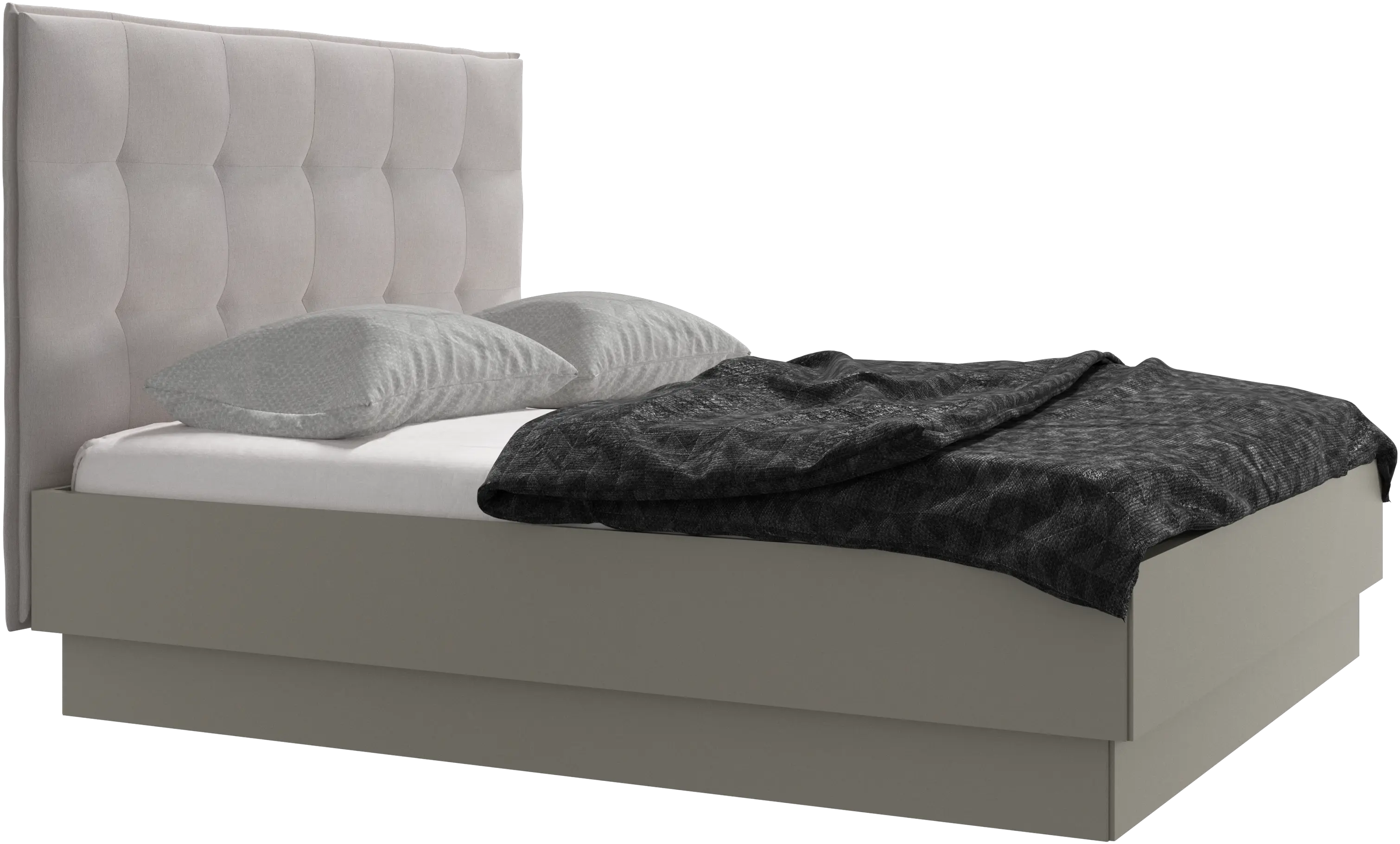 Lugano Bett mit Lattenrost und Staufach unter hochklappbarer Liegefläche, Matratze gegen Aufpreis