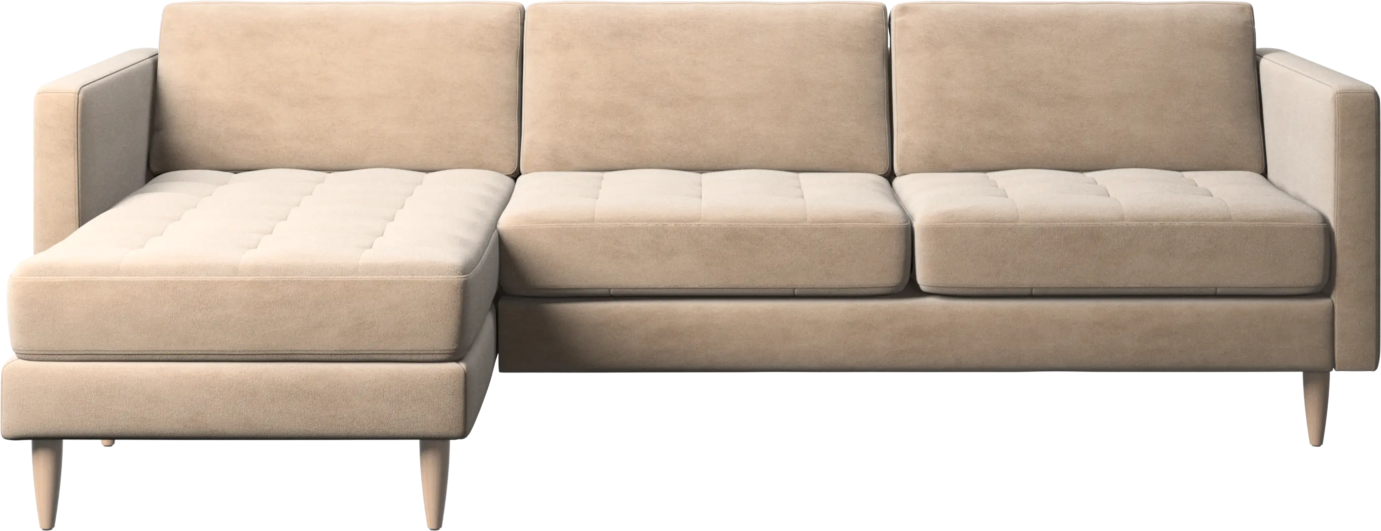 Osaka sofa with resting unit, tufted seat