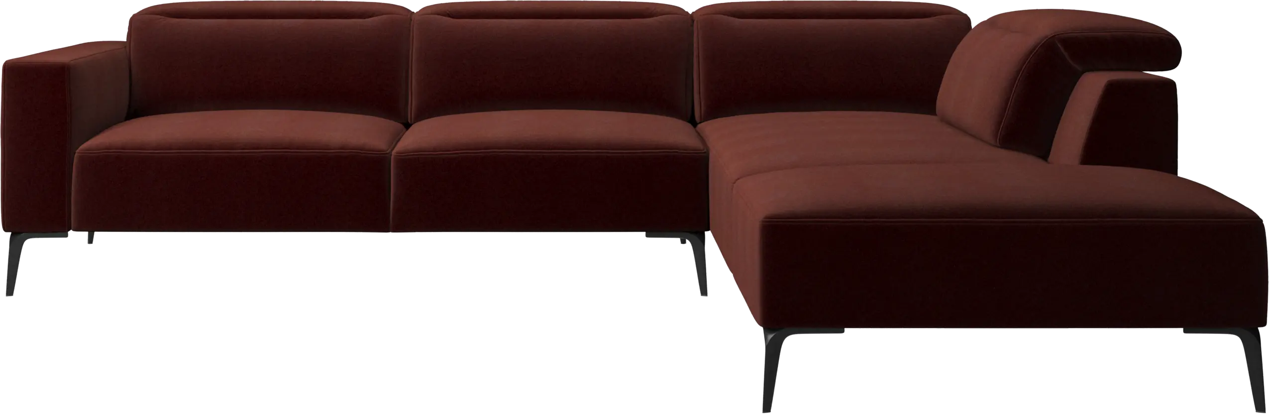 Zürich corner sofa with lounging unit
