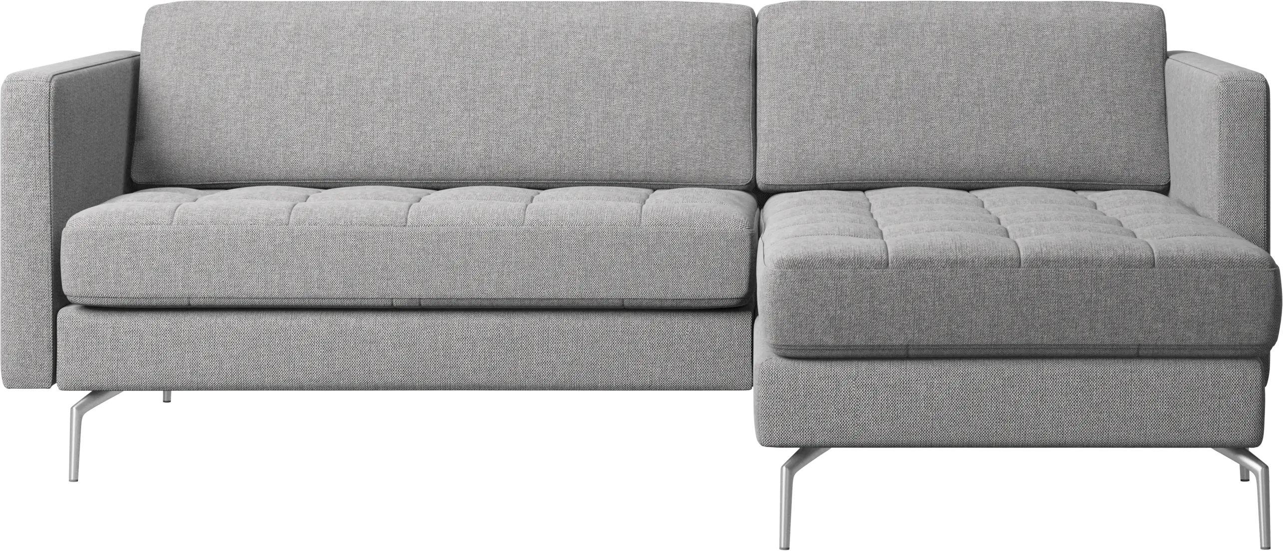 Osaka sofa with resting unit, tufted seat