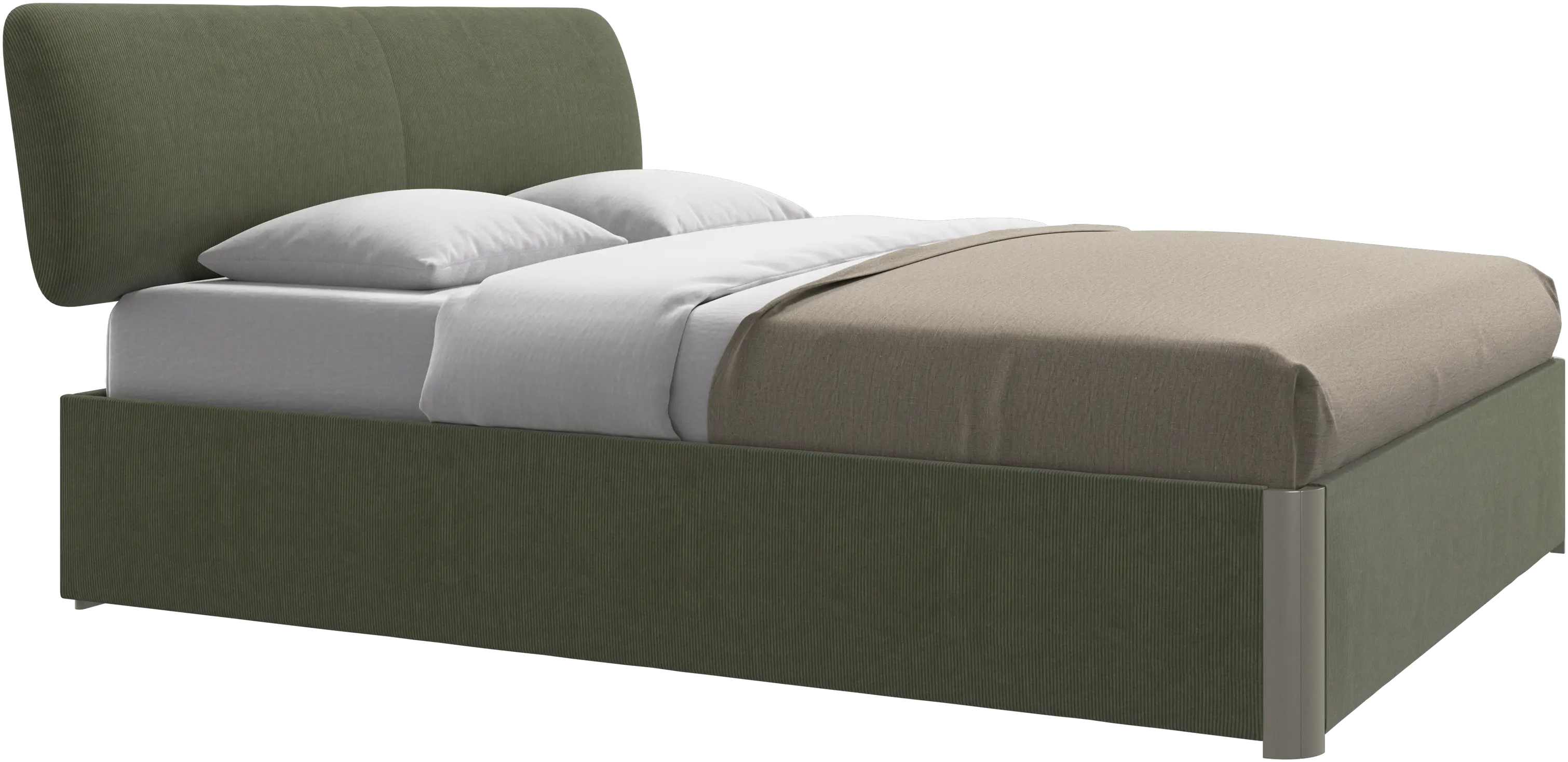 Element bed, bed-mounted headboard, with slats, excl. mattress