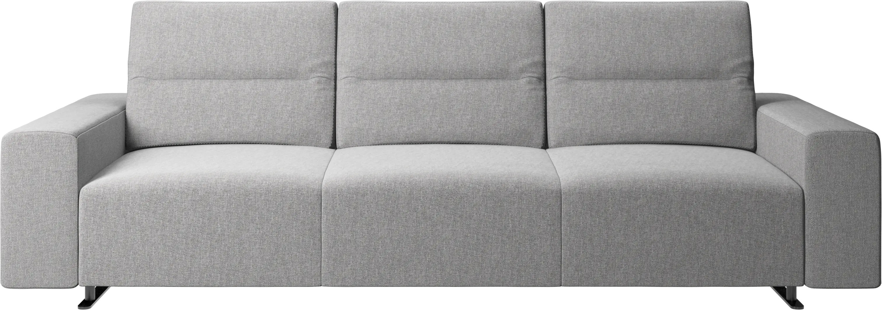 Hampton sofa with adjustable back and storage on the left side